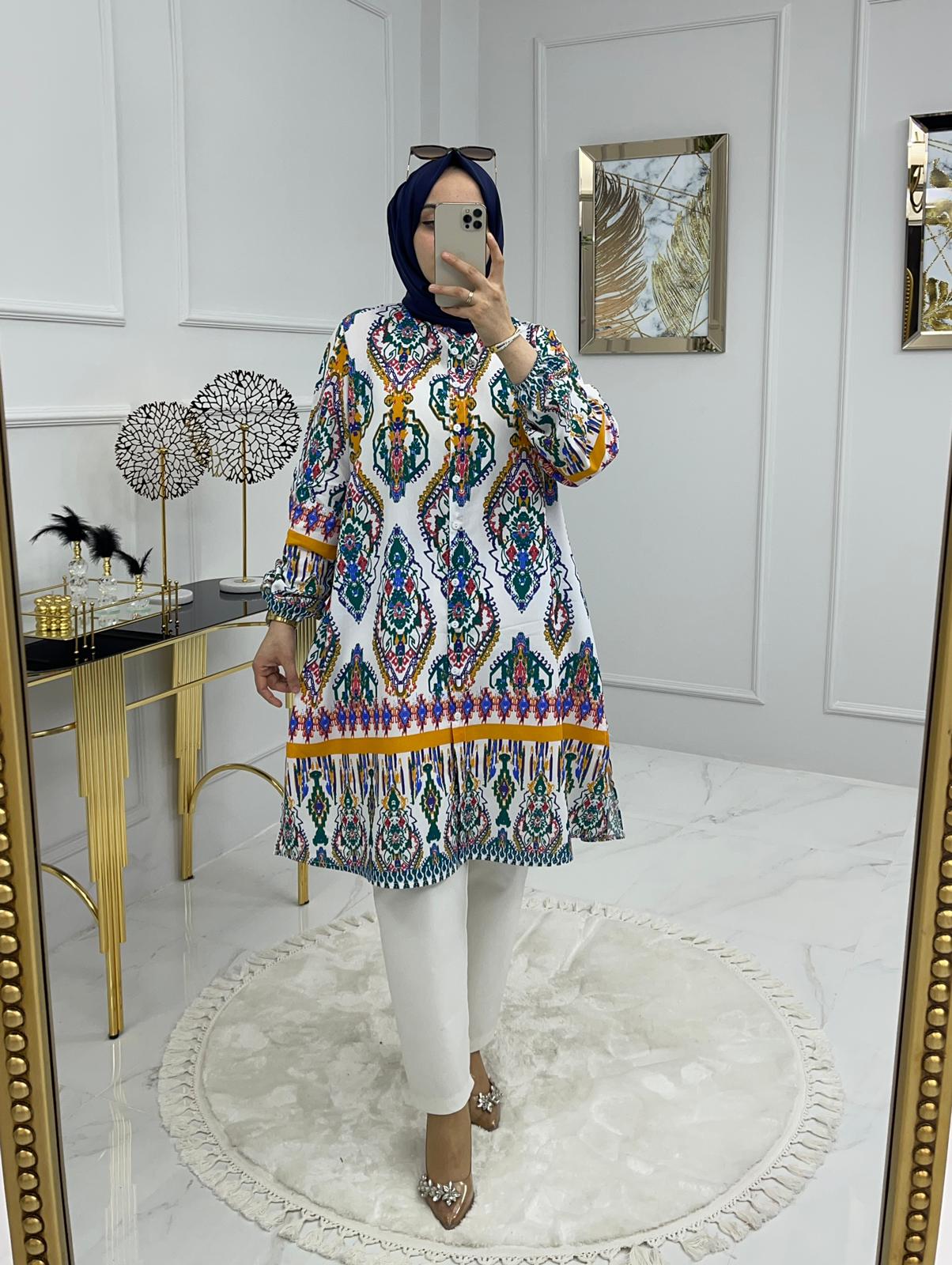 Tunik pantolon takım - Görsel 6