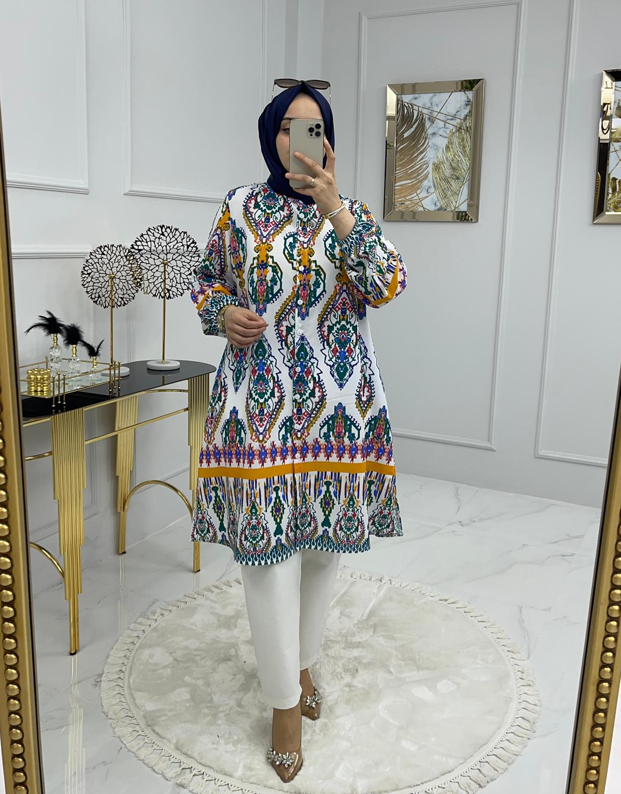 Tunik pantolon takım - Görsel 4