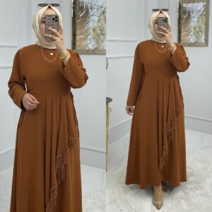 Ahunaz ayrobin kumaş elbise