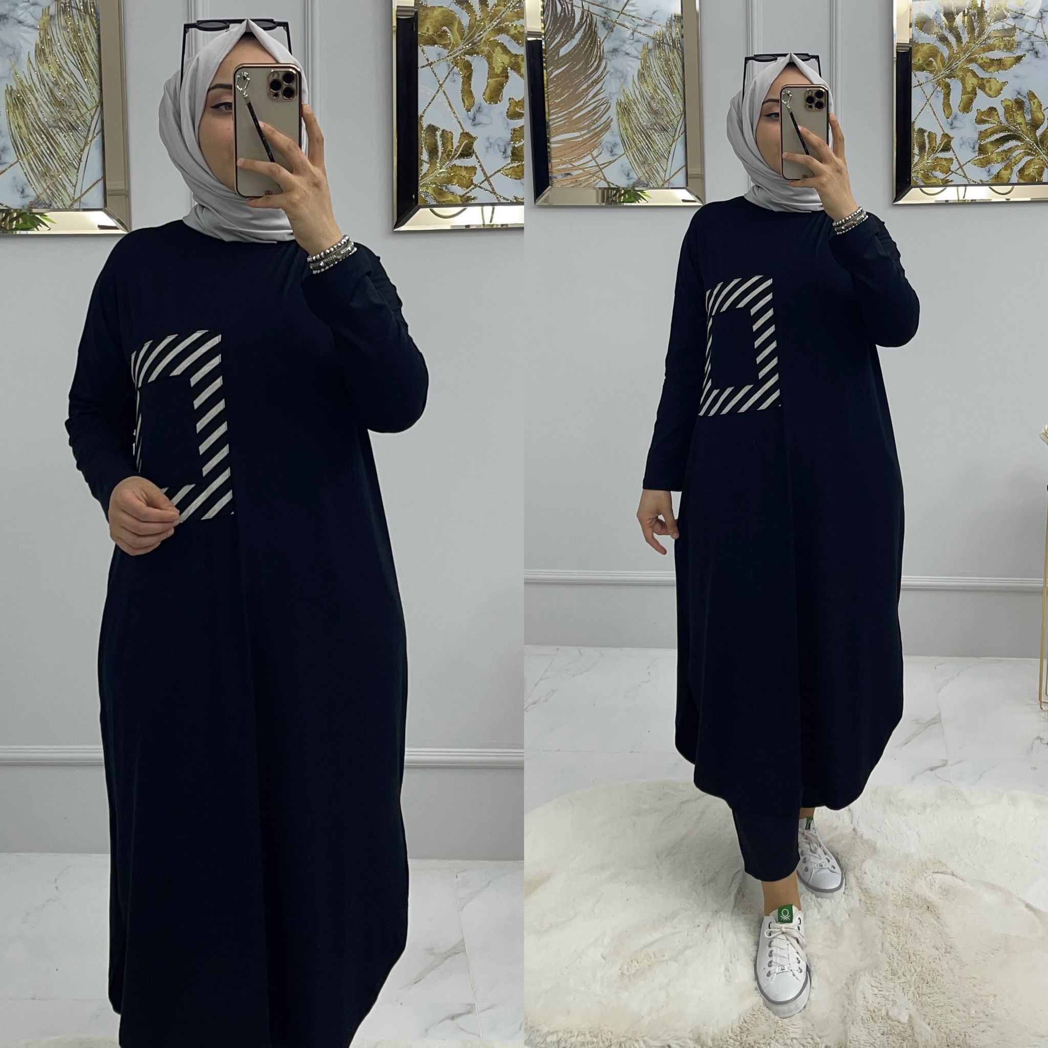 Pamuklu penye kumaş tunik