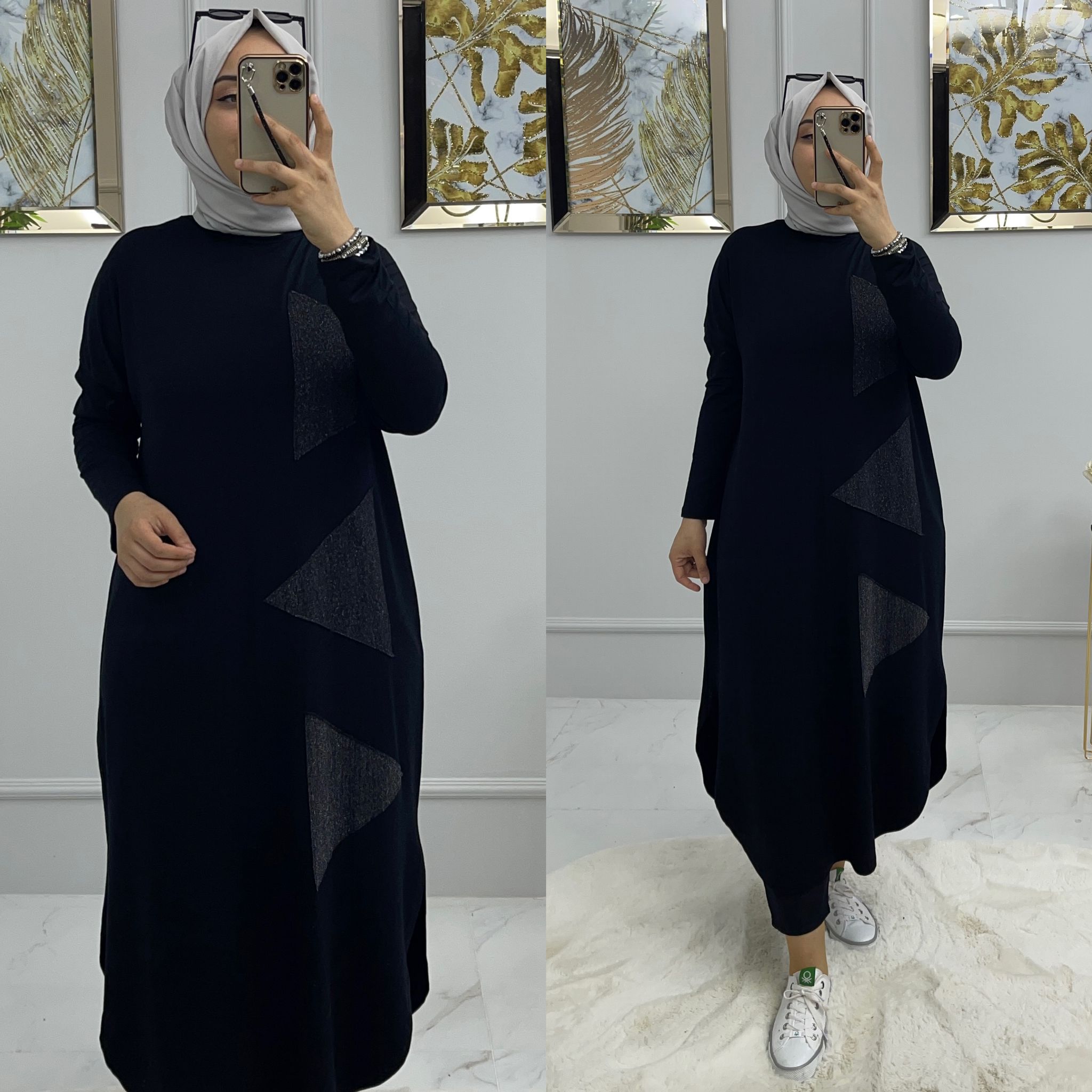 Pamuklu penye kumaş tunik - Görsel 5