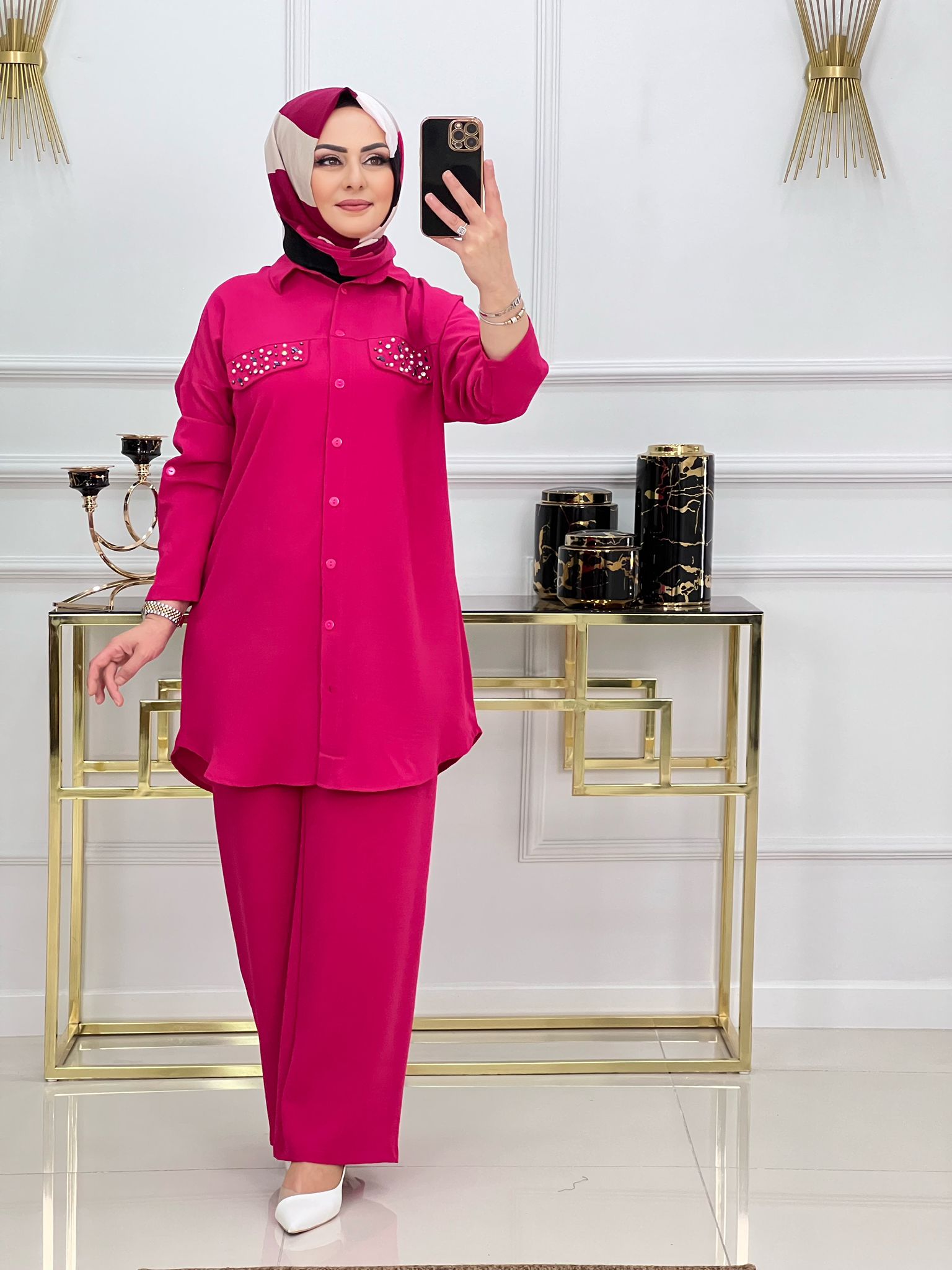 Ayrobin tunik pantolon takım - Görsel 3