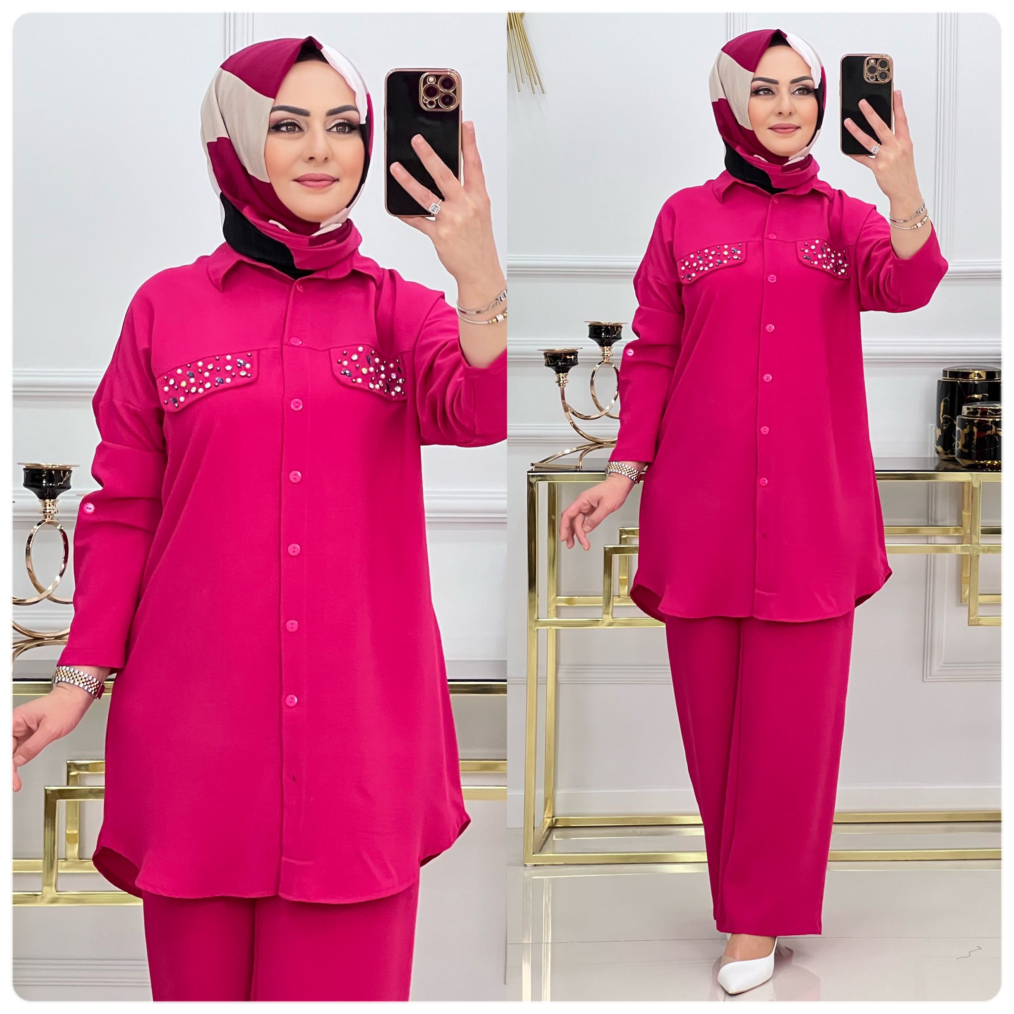 Ayrobin tunik pantolon takım