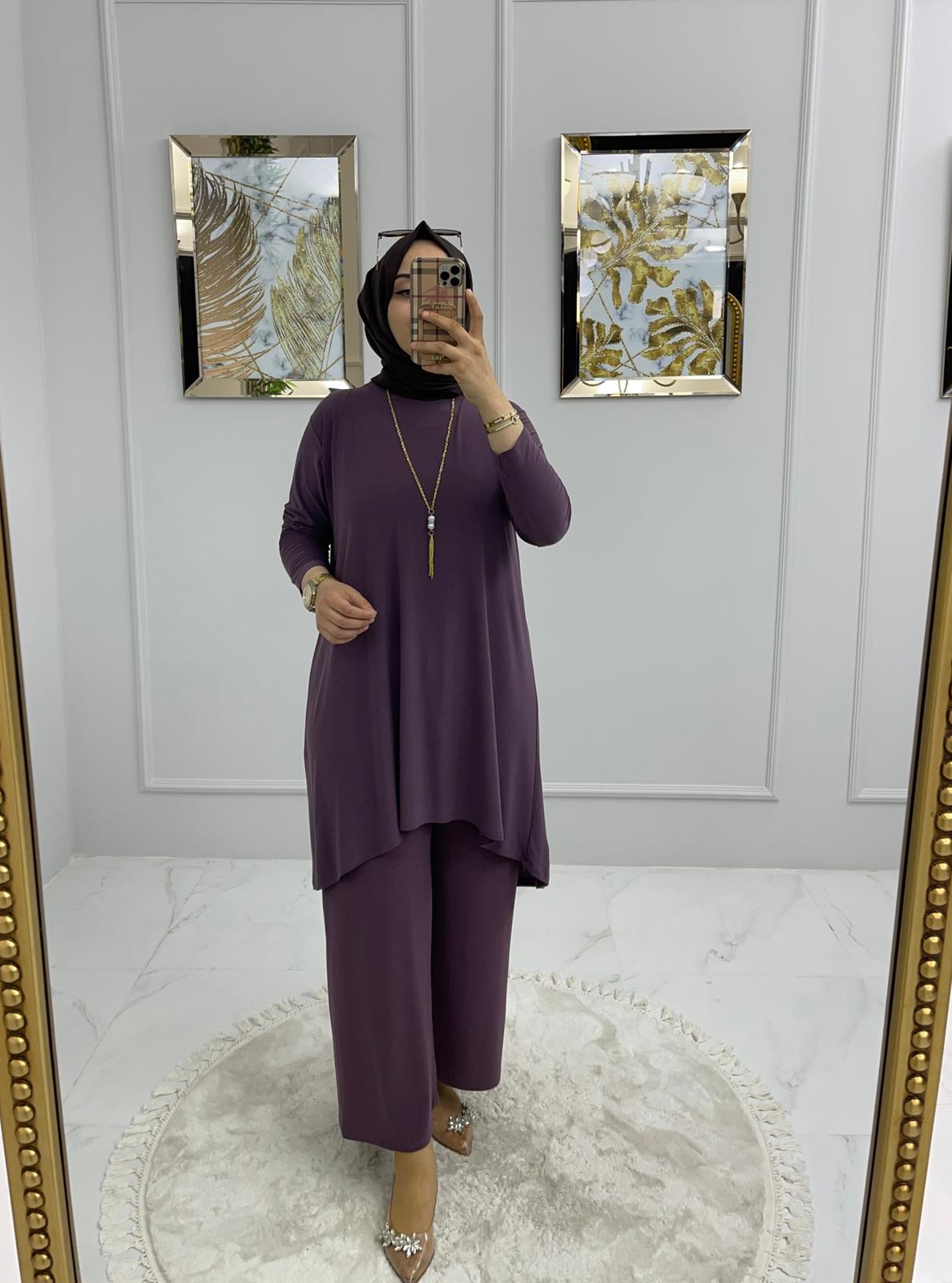 Sandy kumaş ikili tunik takım - Görsel 6