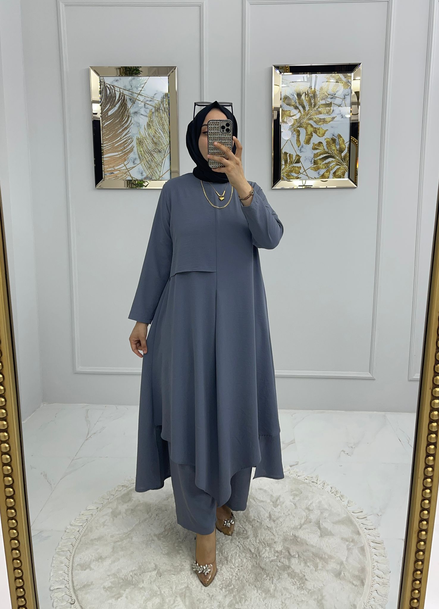Ayrobin tunik pantolon takım - Görsel 5