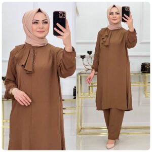 Ayrobin kumaş tunik takım