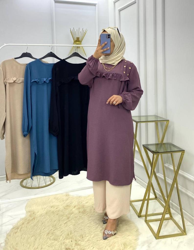 Zühre tunik pantolon takım - Görsel 14