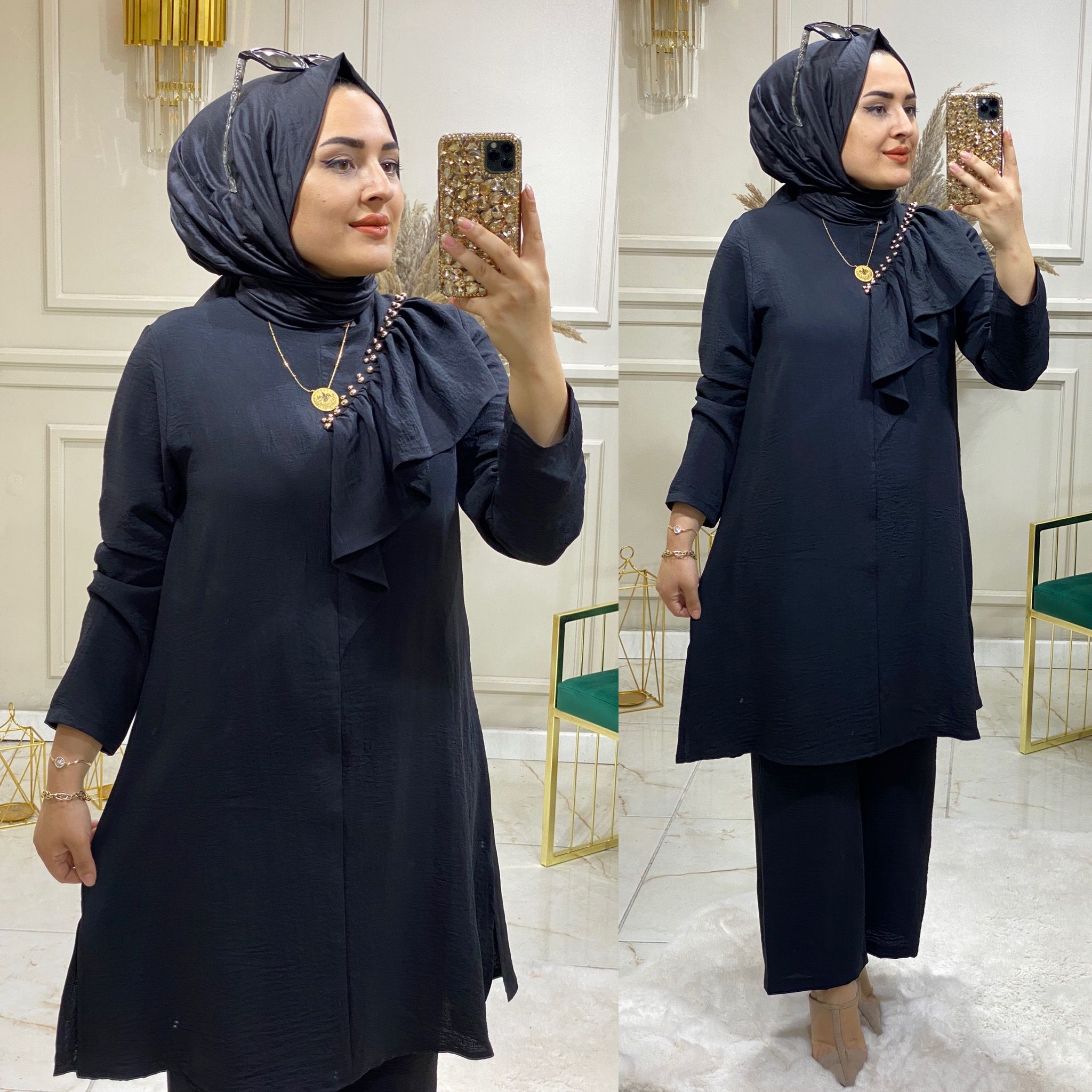 Ayrobin büyük beden tunik takım - Görsel 6