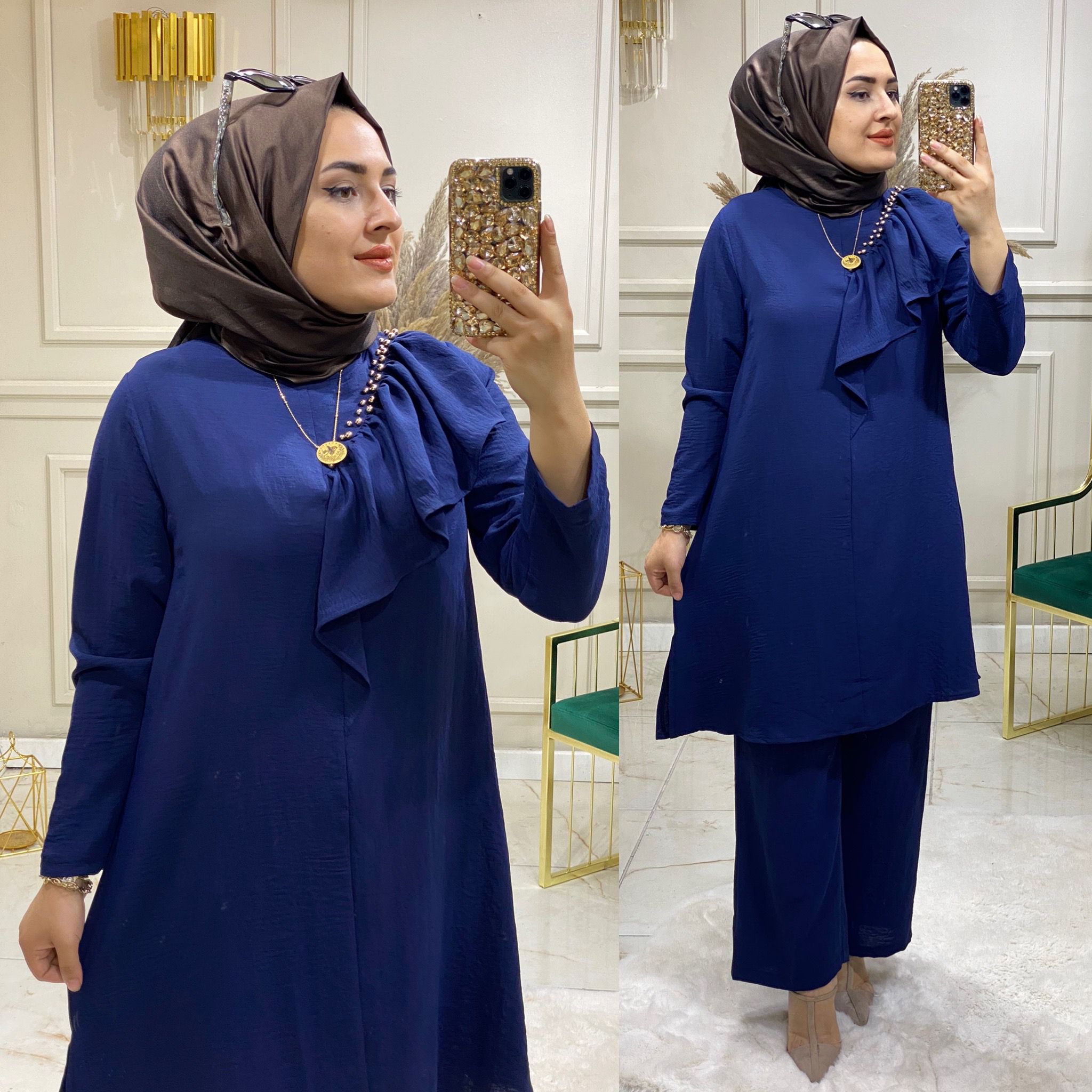 Ayrobin büyük beden tunik takım - Görsel 7