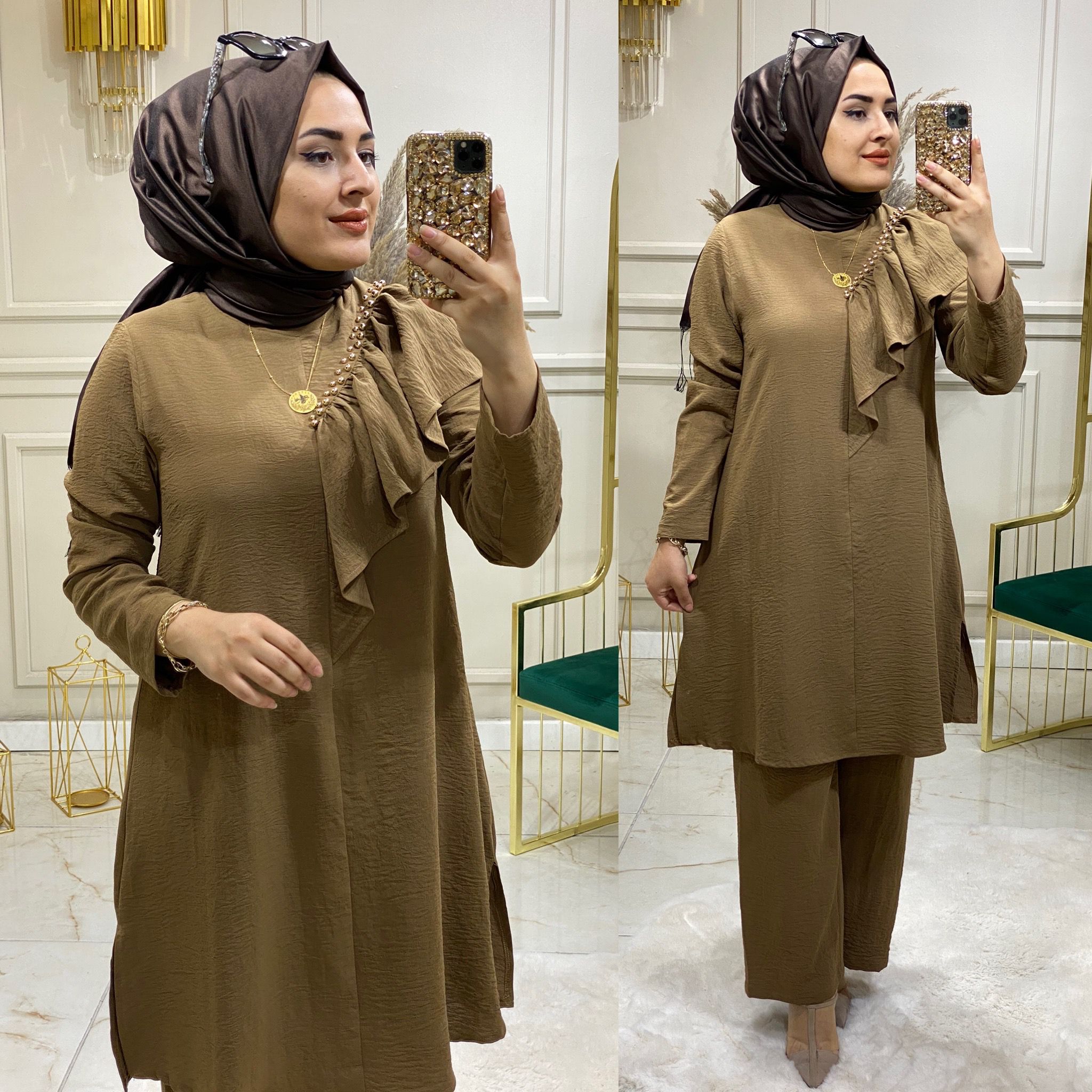 Ayrobin büyük beden tunik takım - Görsel 4