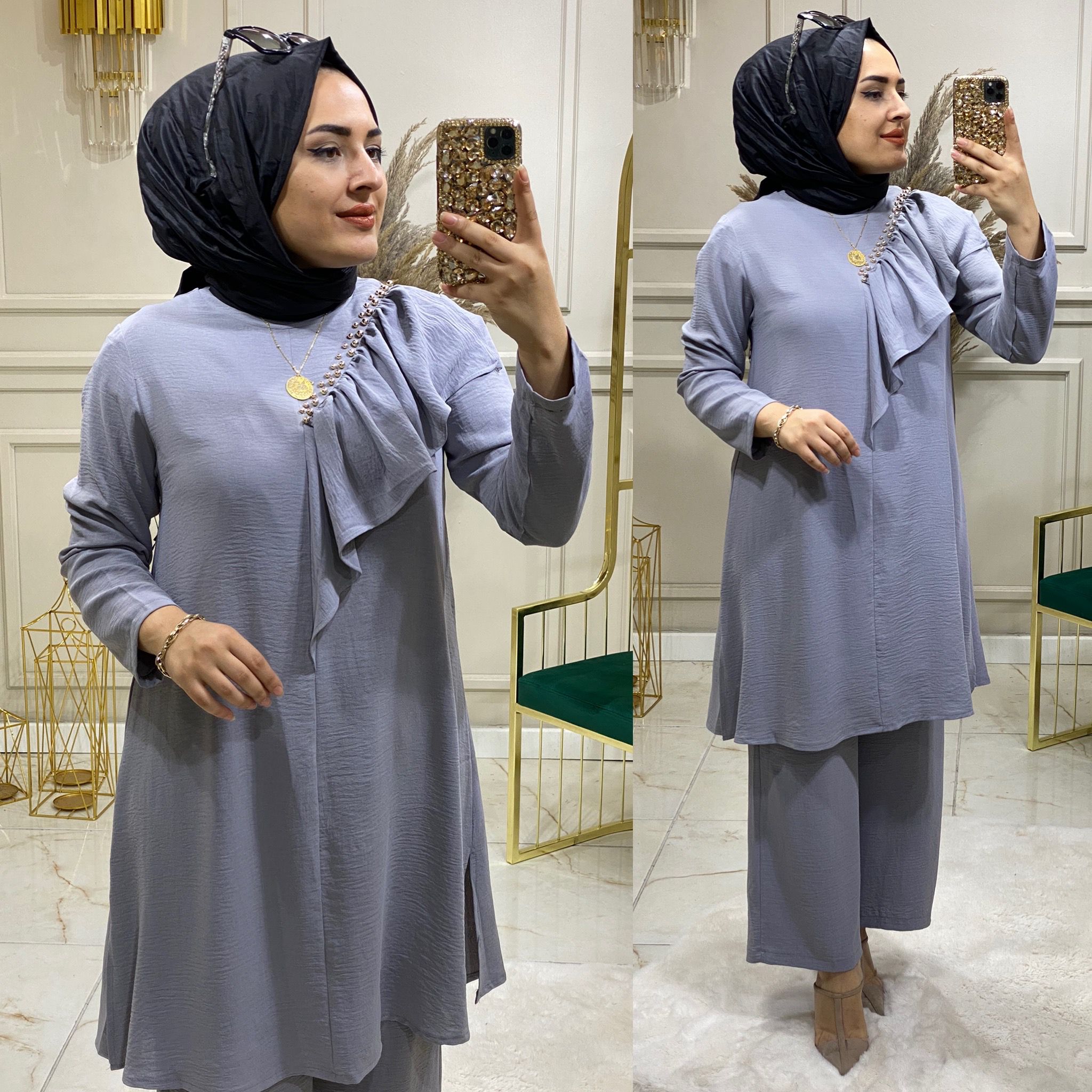 Ayrobin büyük beden tunik takım - Görsel 3