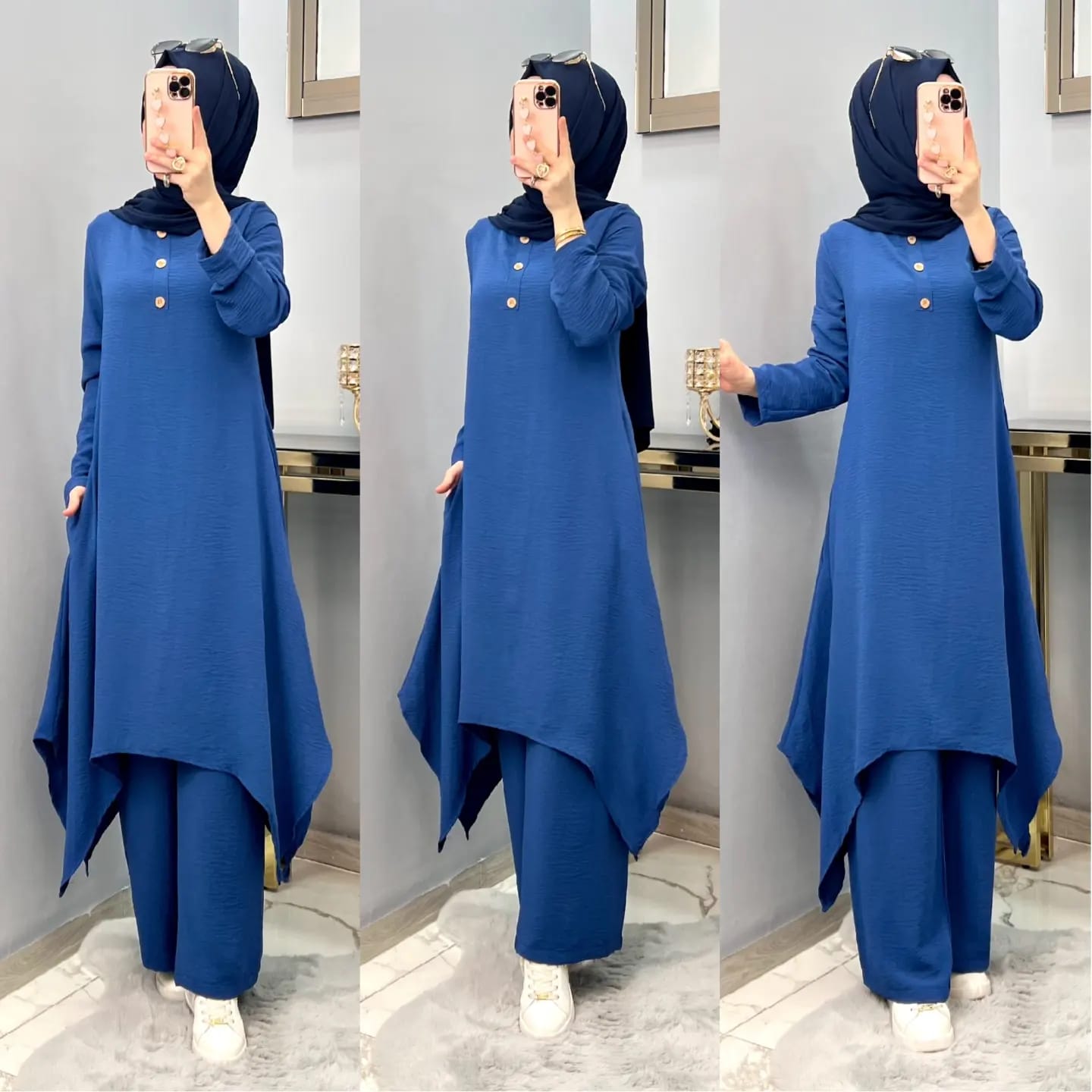 Ayrobin ikili tunik pantolon takım - Görsel 10
