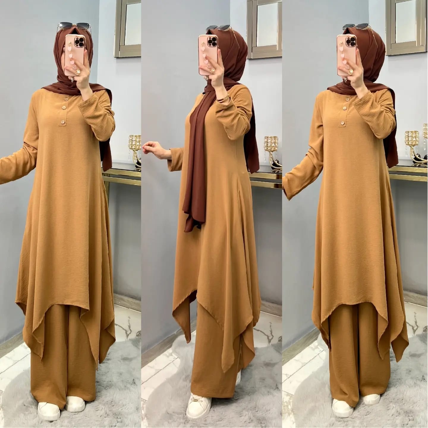 Ayrobin ikili tunik pantolon takım - Görsel 6
