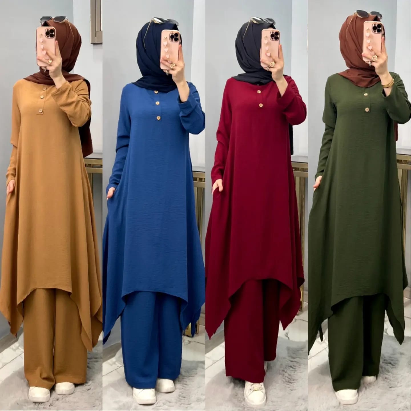 Ayrobin ikili tunik pantolon takım - Görsel 5