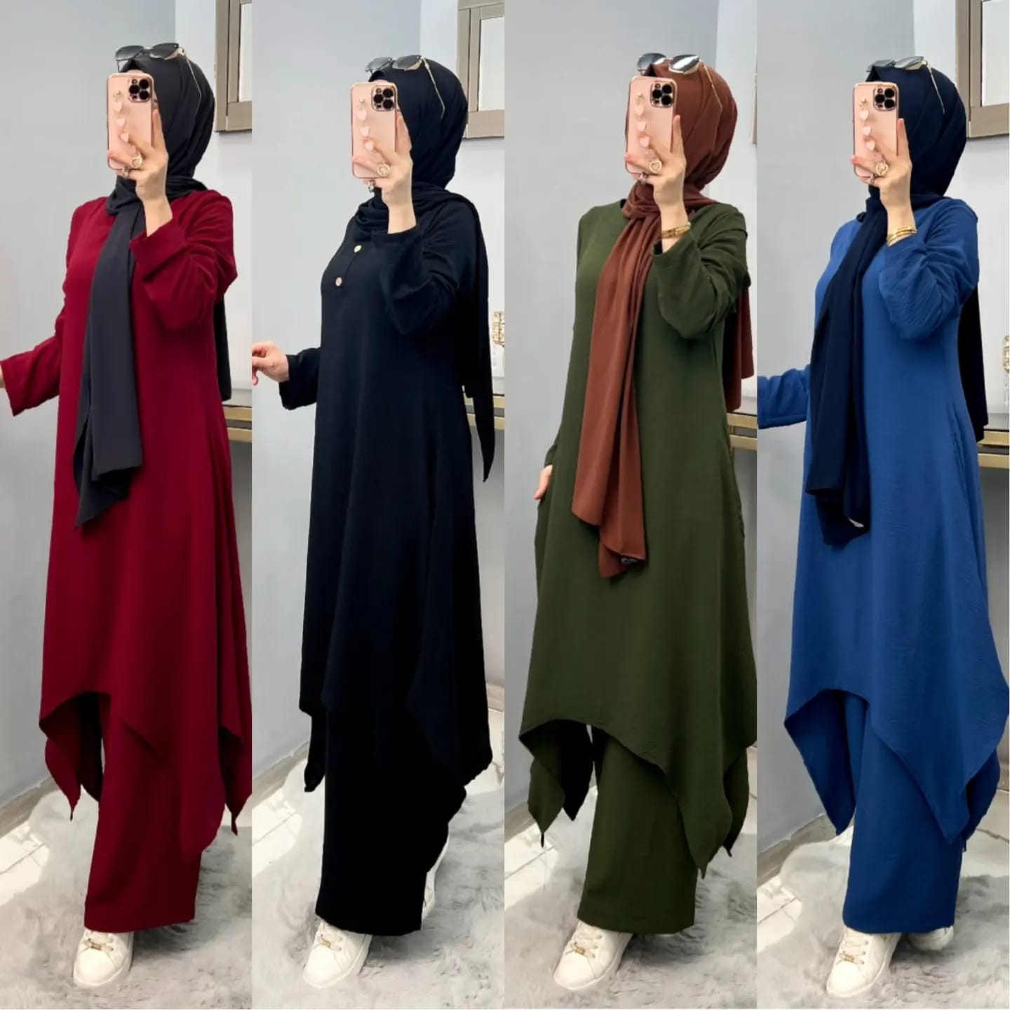 Ayrobin ikili tunik pantolon takım - Görsel 4