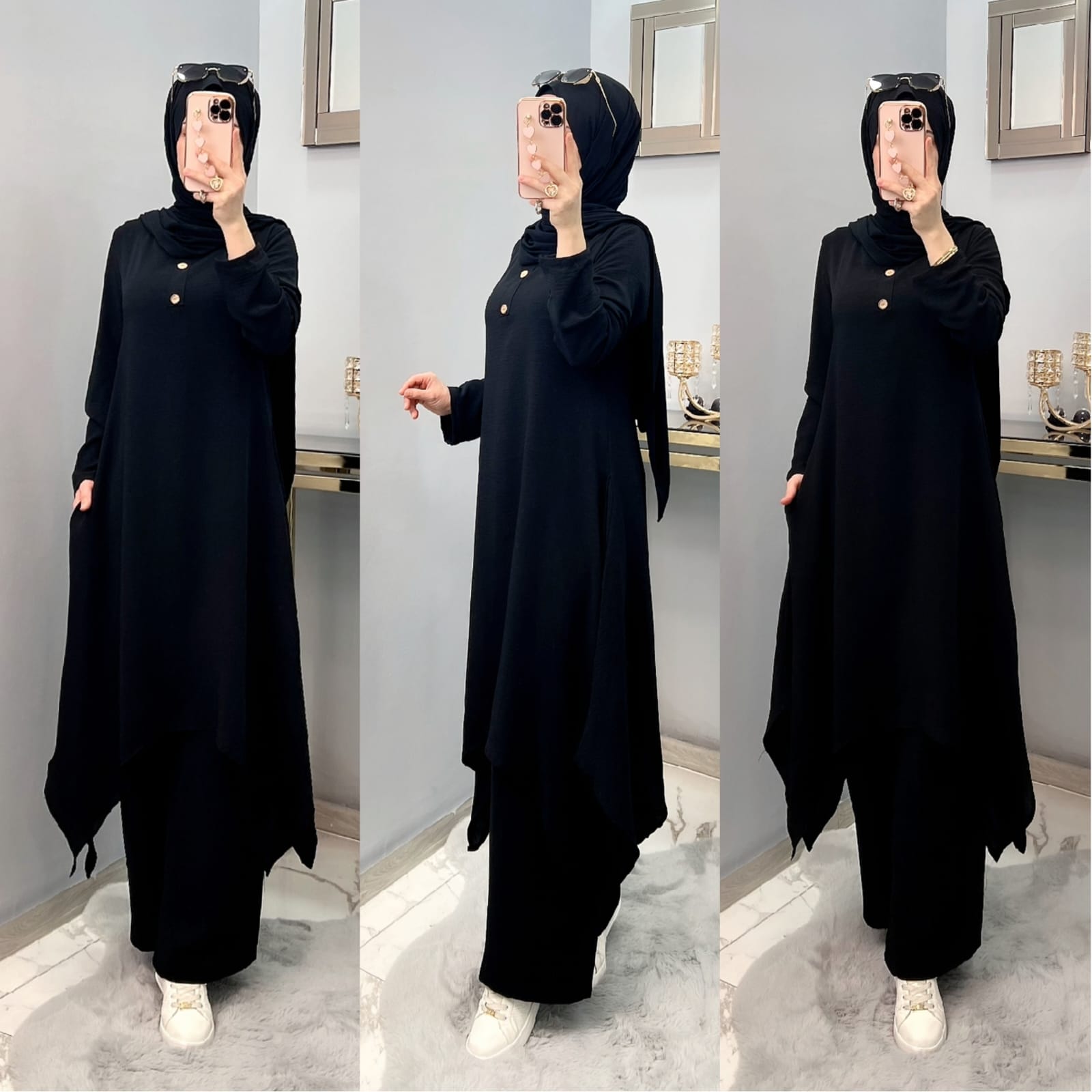 Ayrobin ikili tunik pantolon takım - Görsel 2