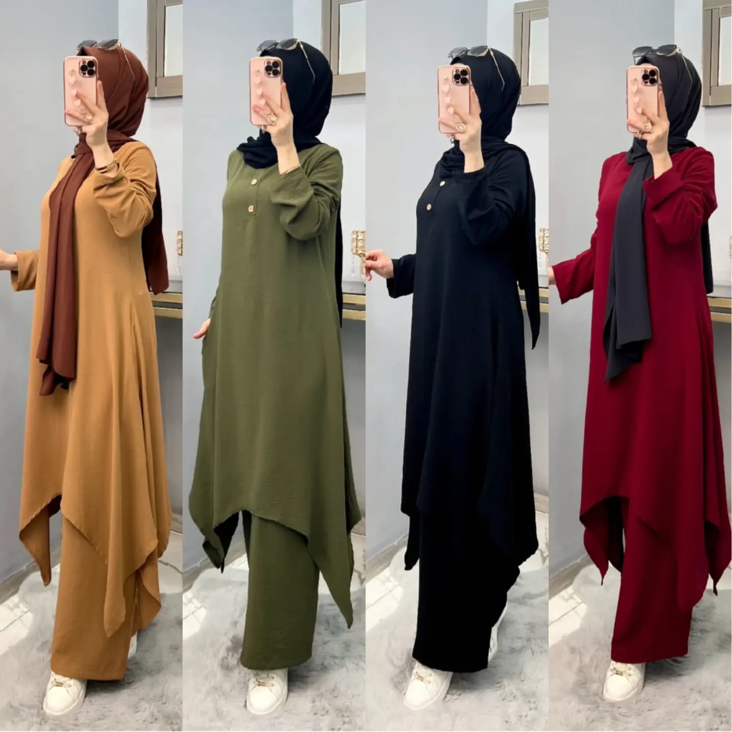 Ayrobin ikili tunik pantolon takım - Görsel 3