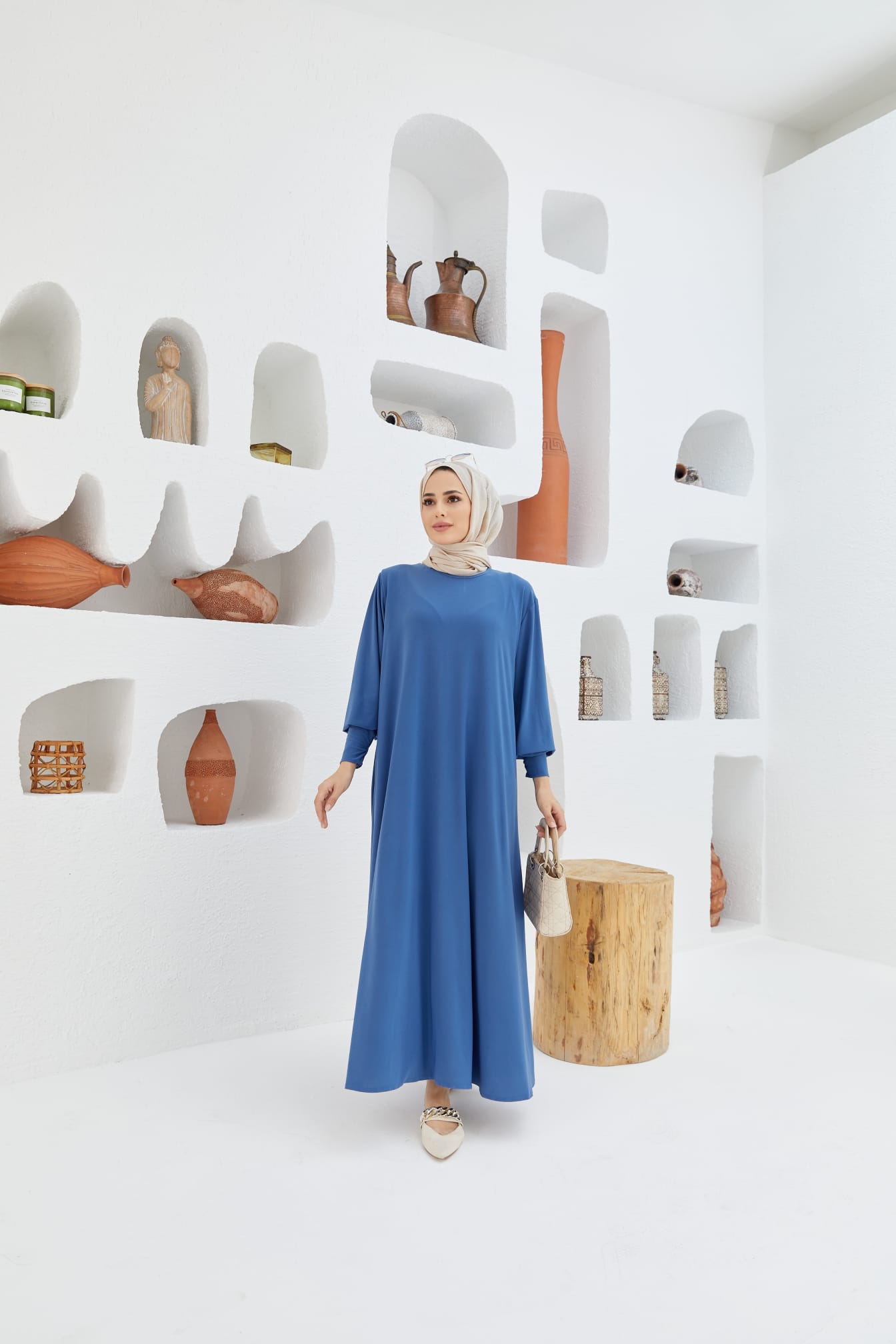 Sandy kumaş elbise - Görsel 15