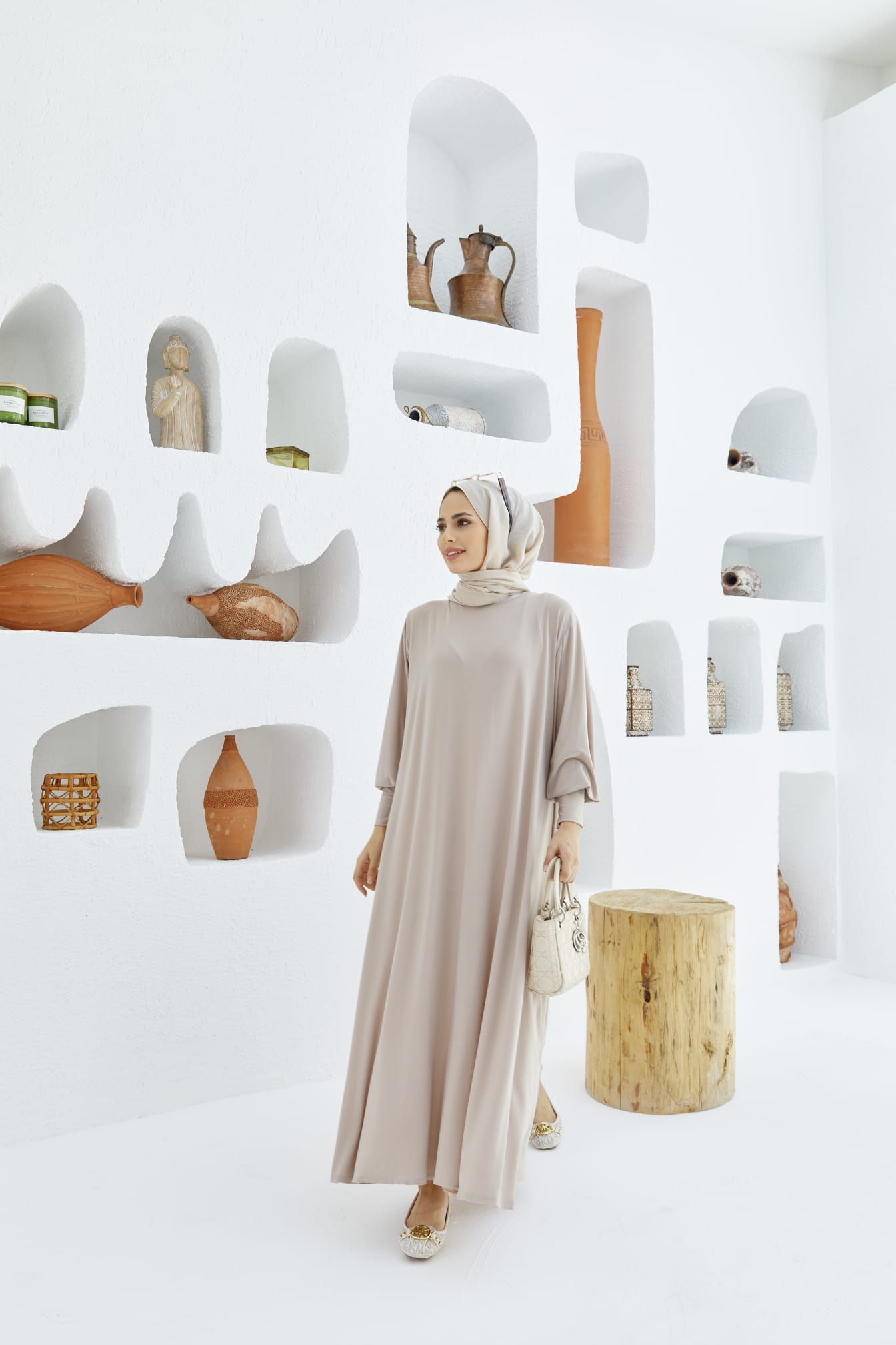 Sandy kumaş elbise - Görsel 5