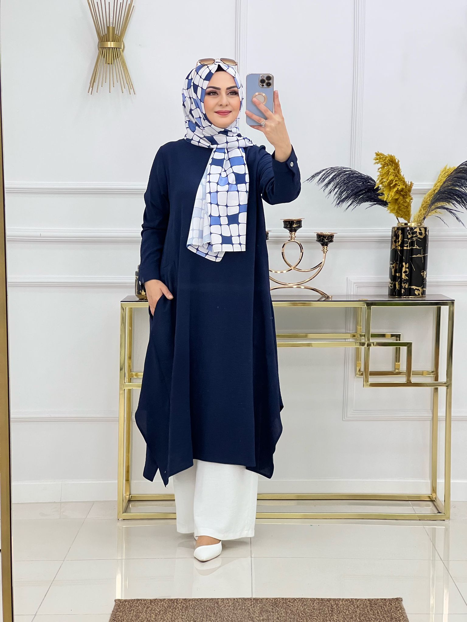 Deniz tunik ayrobin kumaş - Görsel 5