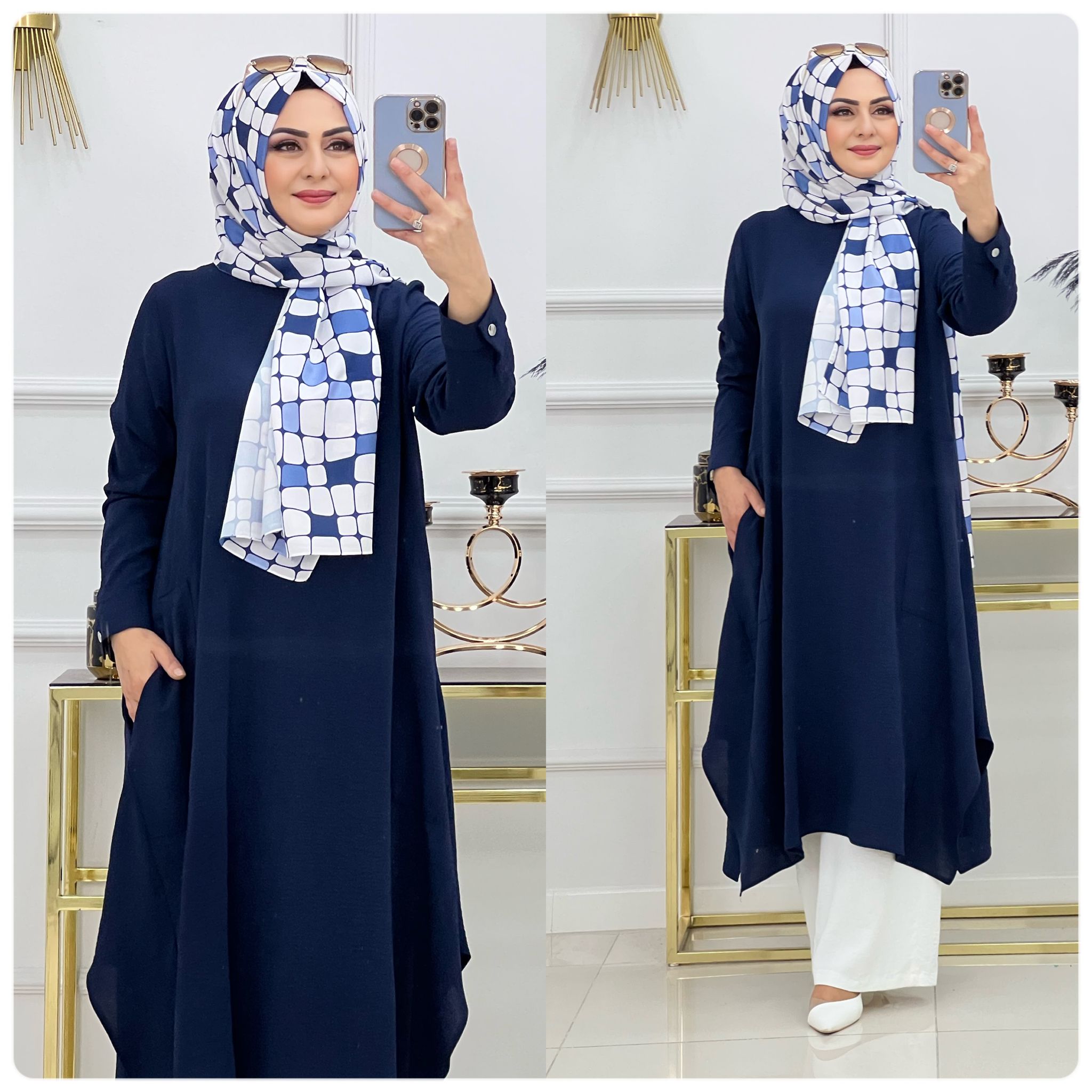 Deniz tunik ayrobin kumaş - Görsel 2