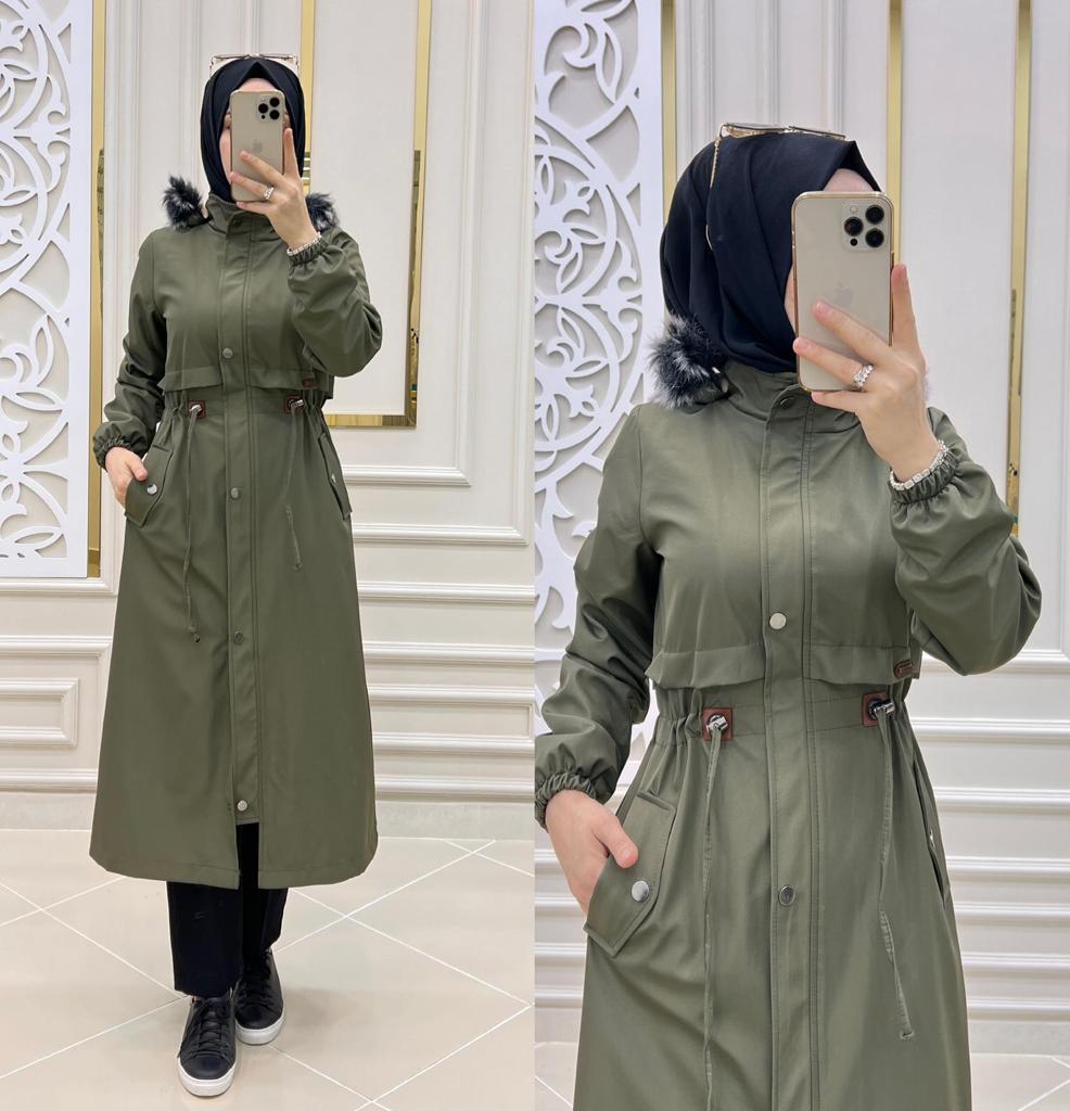 Büyük beden içi kürklü kap - Görsel 10