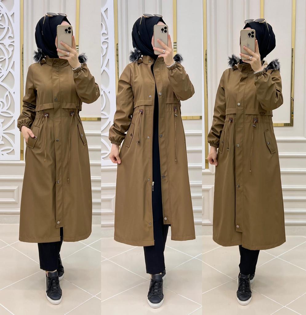 Büyük beden içi kürklü kap - Görsel 5