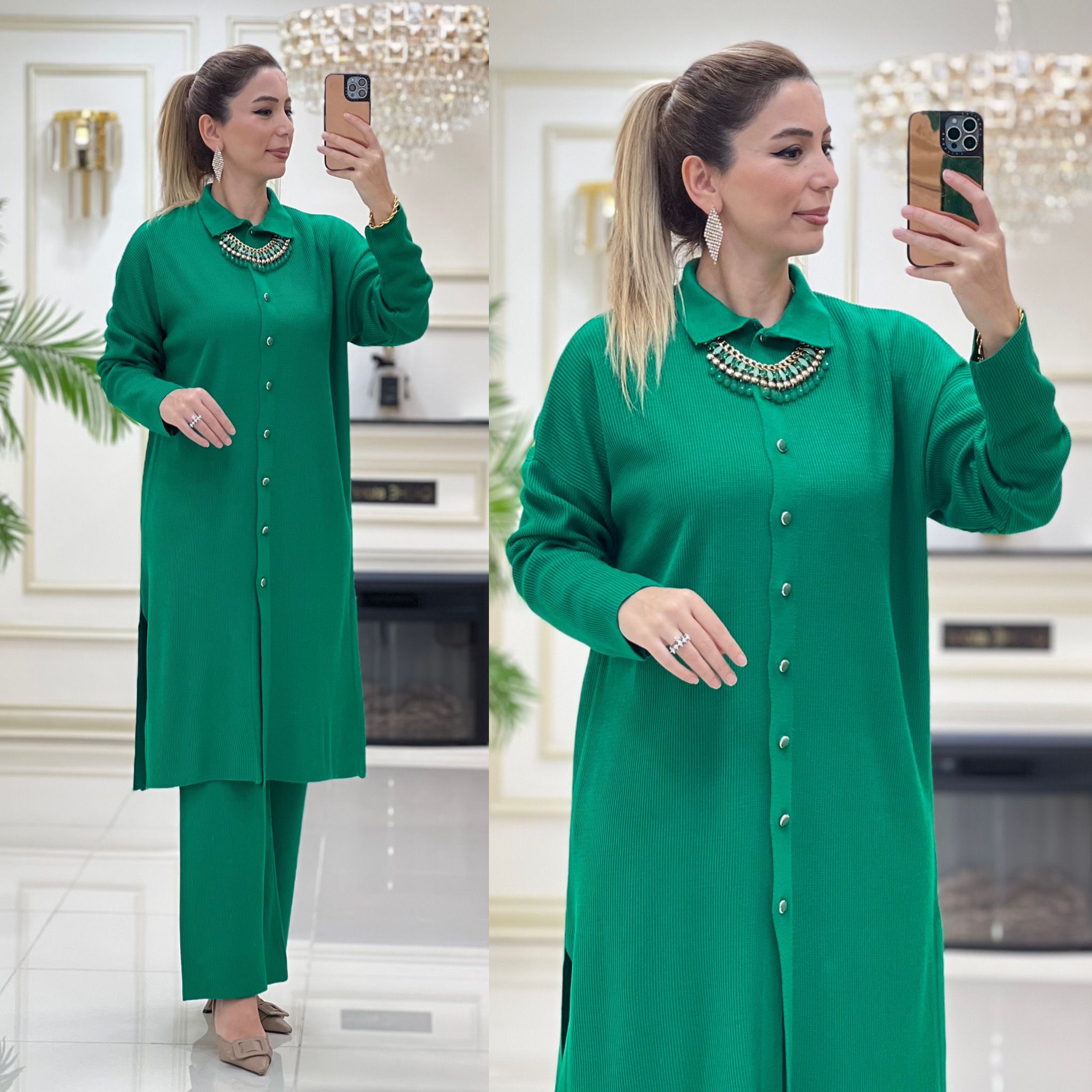 Triko tunik pantolon takım - Görsel 6