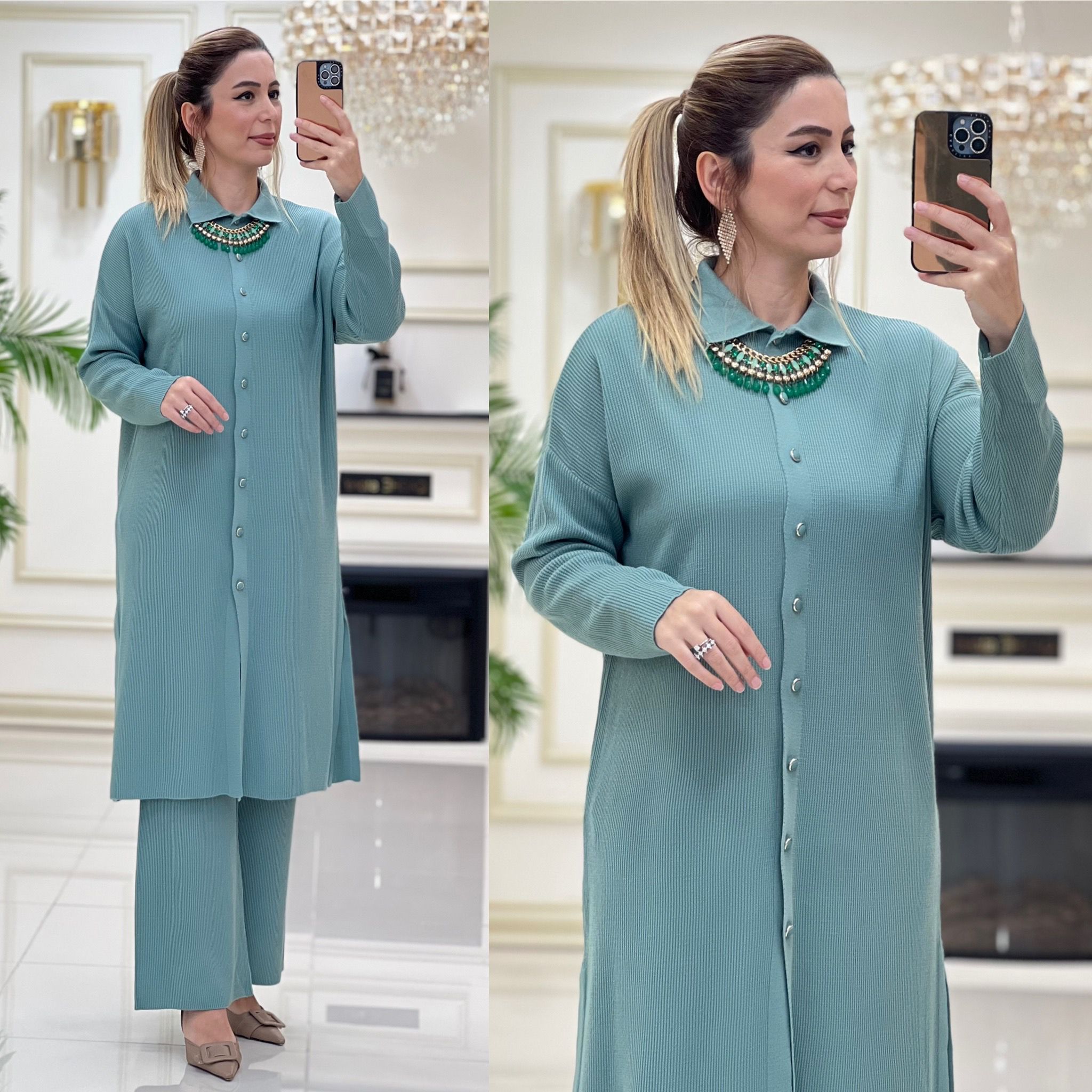 Triko tunik pantolon takım - Görsel 3