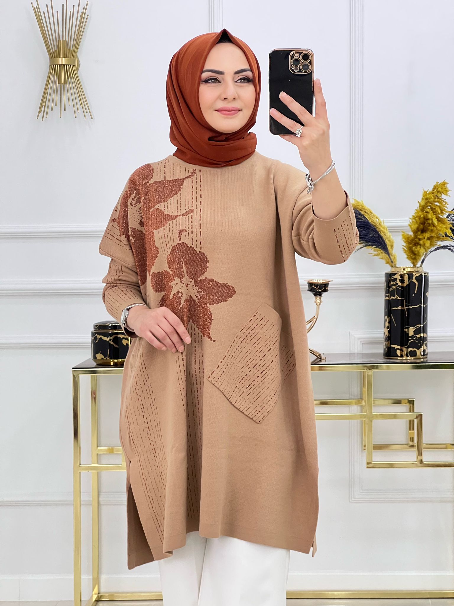 Triko tunik büyük beden - Görsel 6