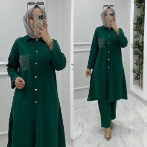 Tunik takım krep kumaş