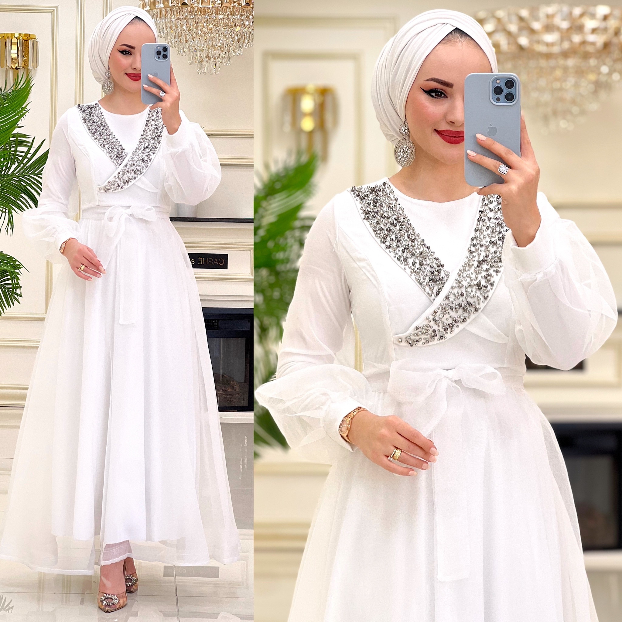 Abiye Organze kumaş - Görsel 2