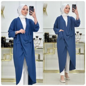 Çapraz tunik ayrobin kumaş