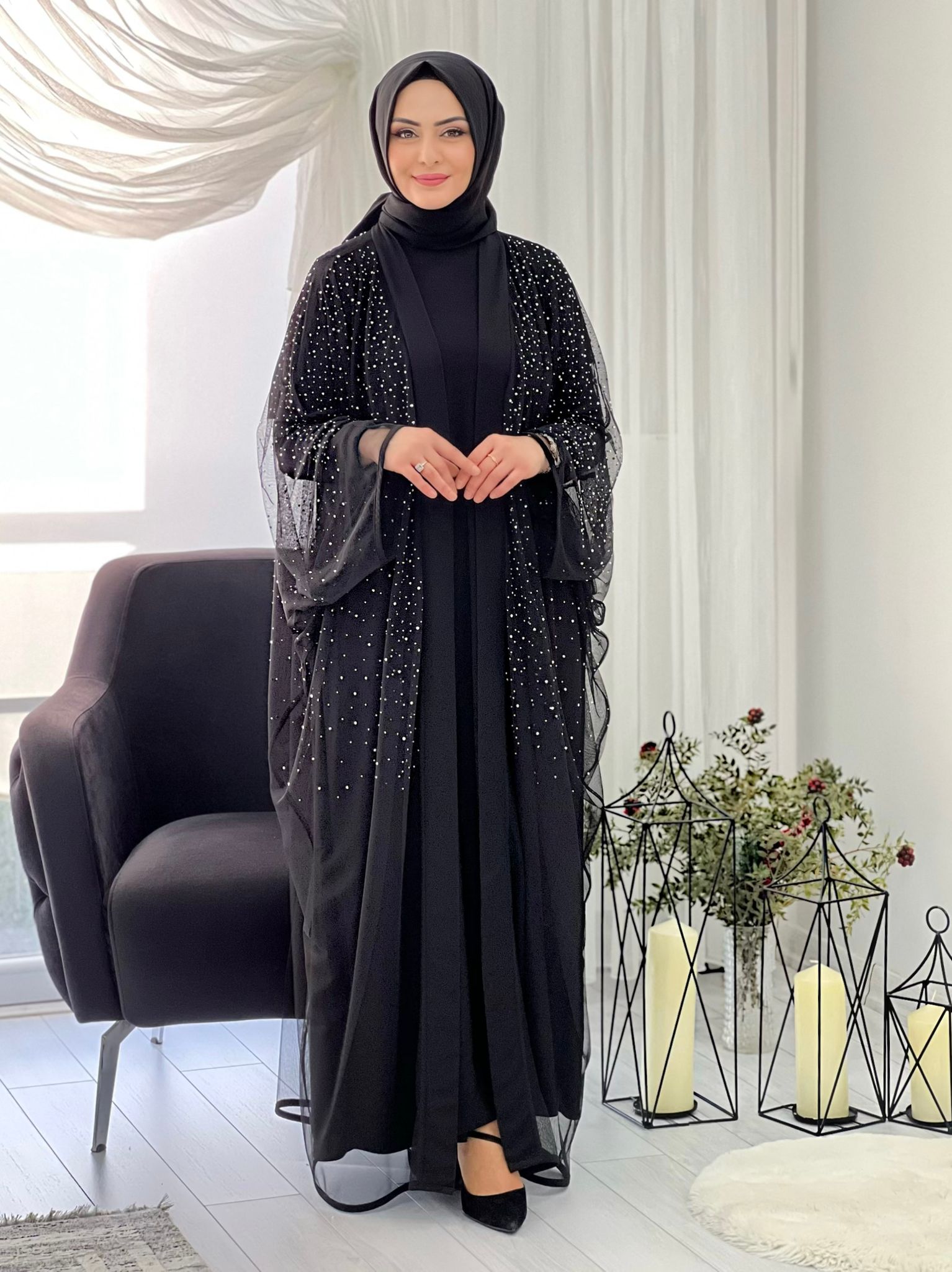 Seray abiye sandy kumaş - Görsel 6