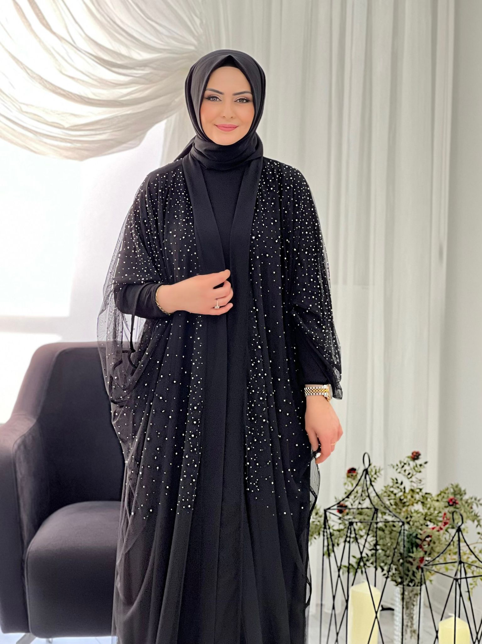 Seray abiye sandy kumaş - Görsel 5