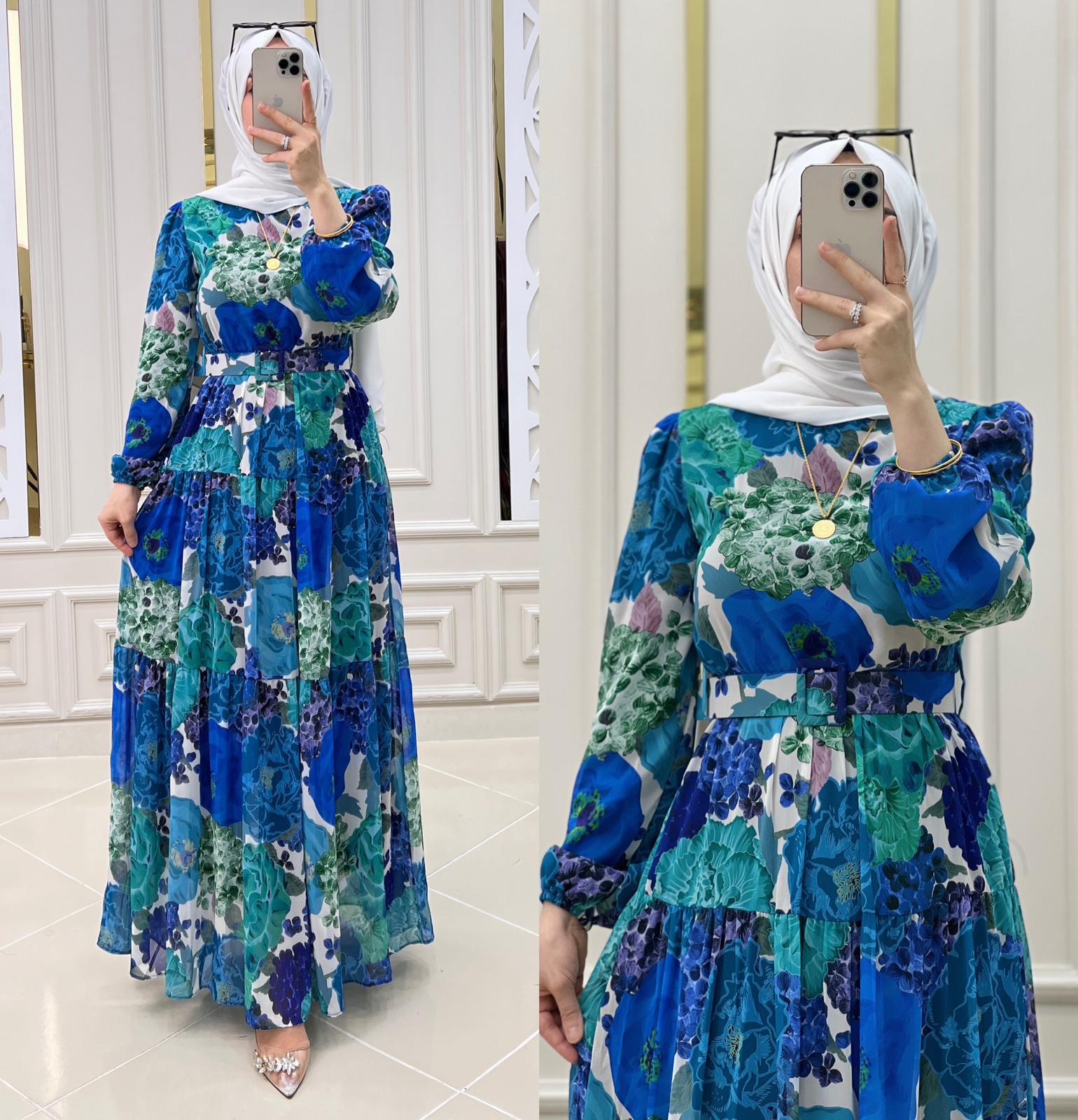 Gülnaz elbise şifon kumaş