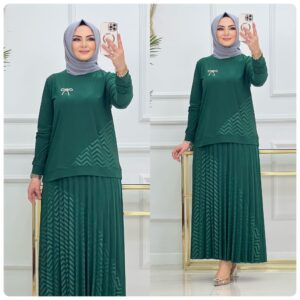 Elfida etek takım krep kumaş