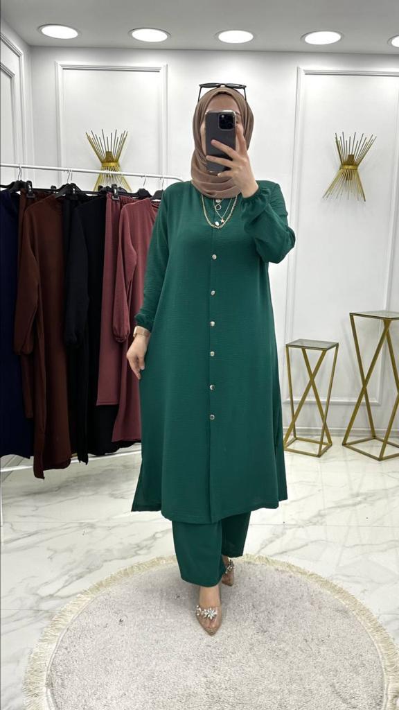 Azra takım ayrobin kumaş - Görsel 12