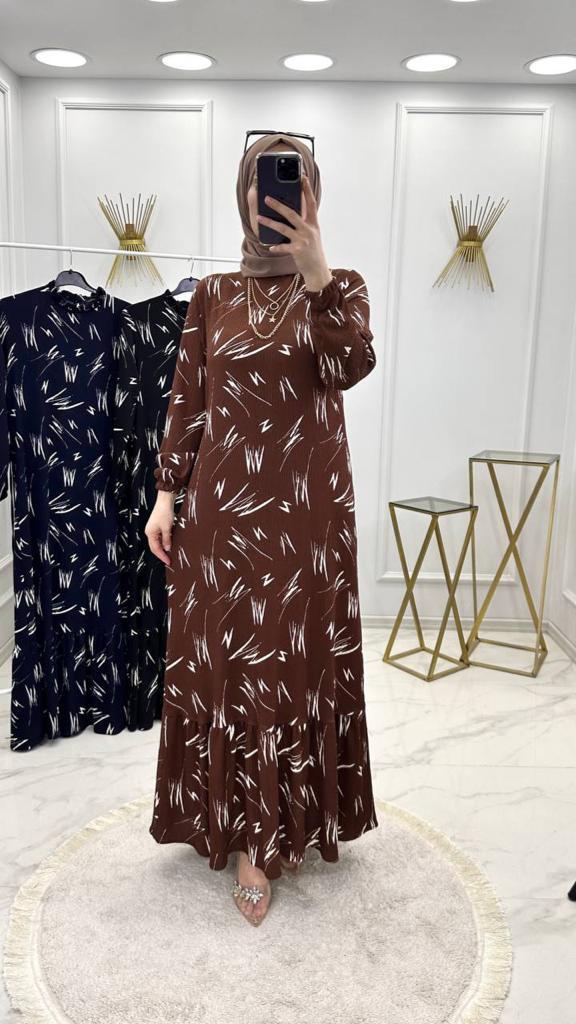 Ezgi elbise bürümcük kumaş - Görsel 5