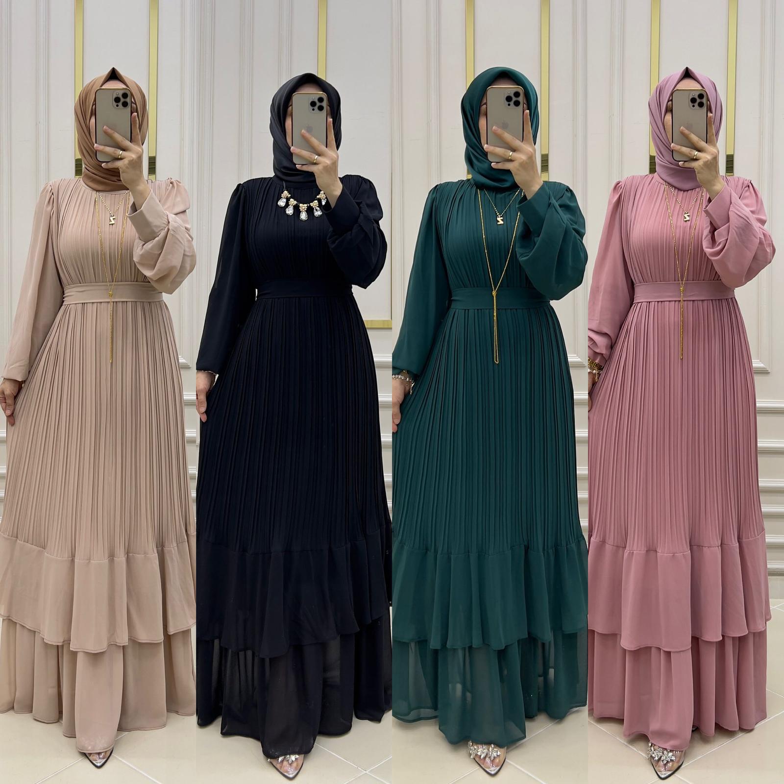 Katre elbise şifon kumaş - Görsel 12