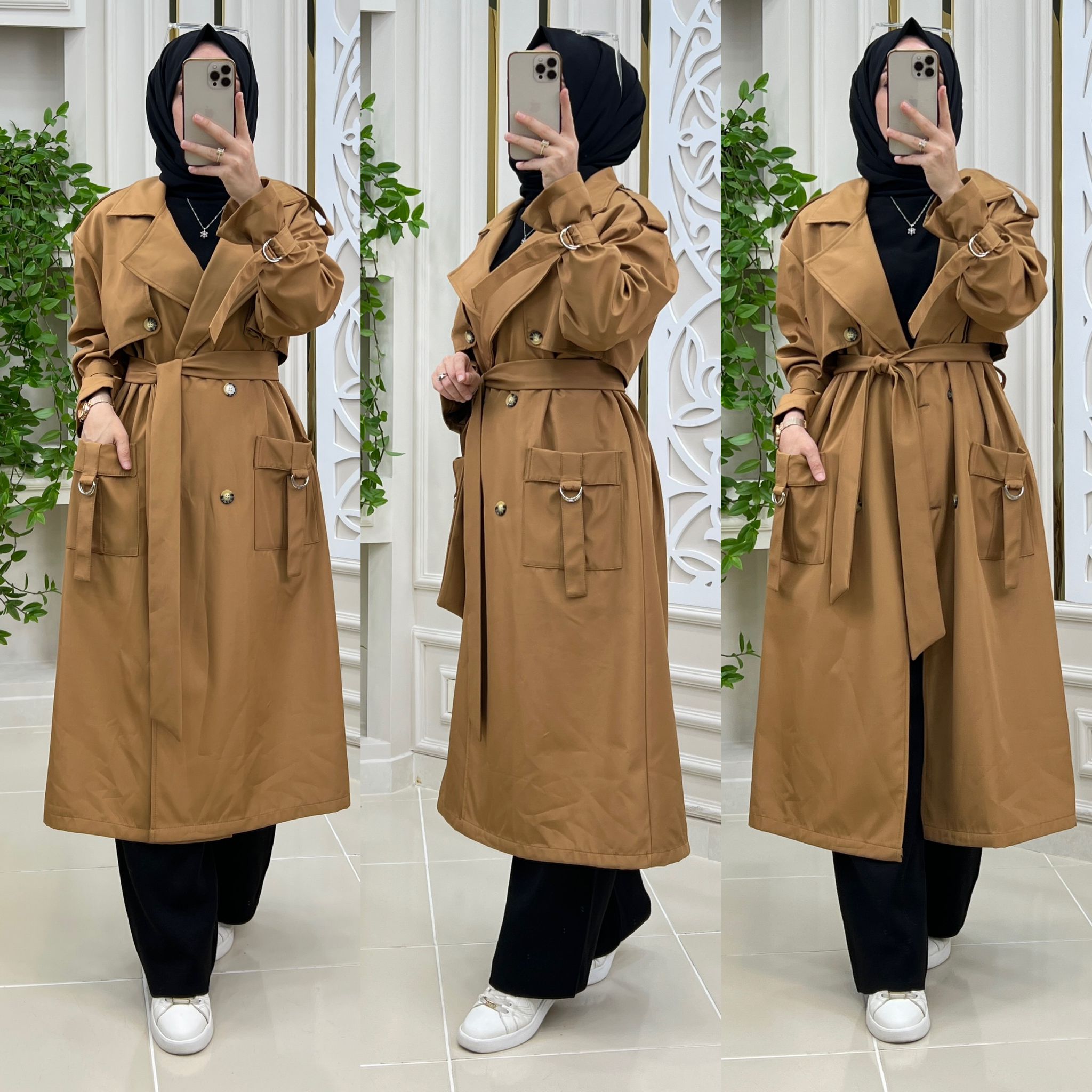 Yeşim trenç bondit kumaş - Görsel 9