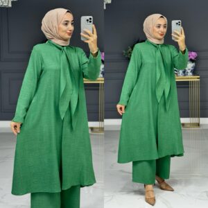 Meyzen tunik takım keten kumaş