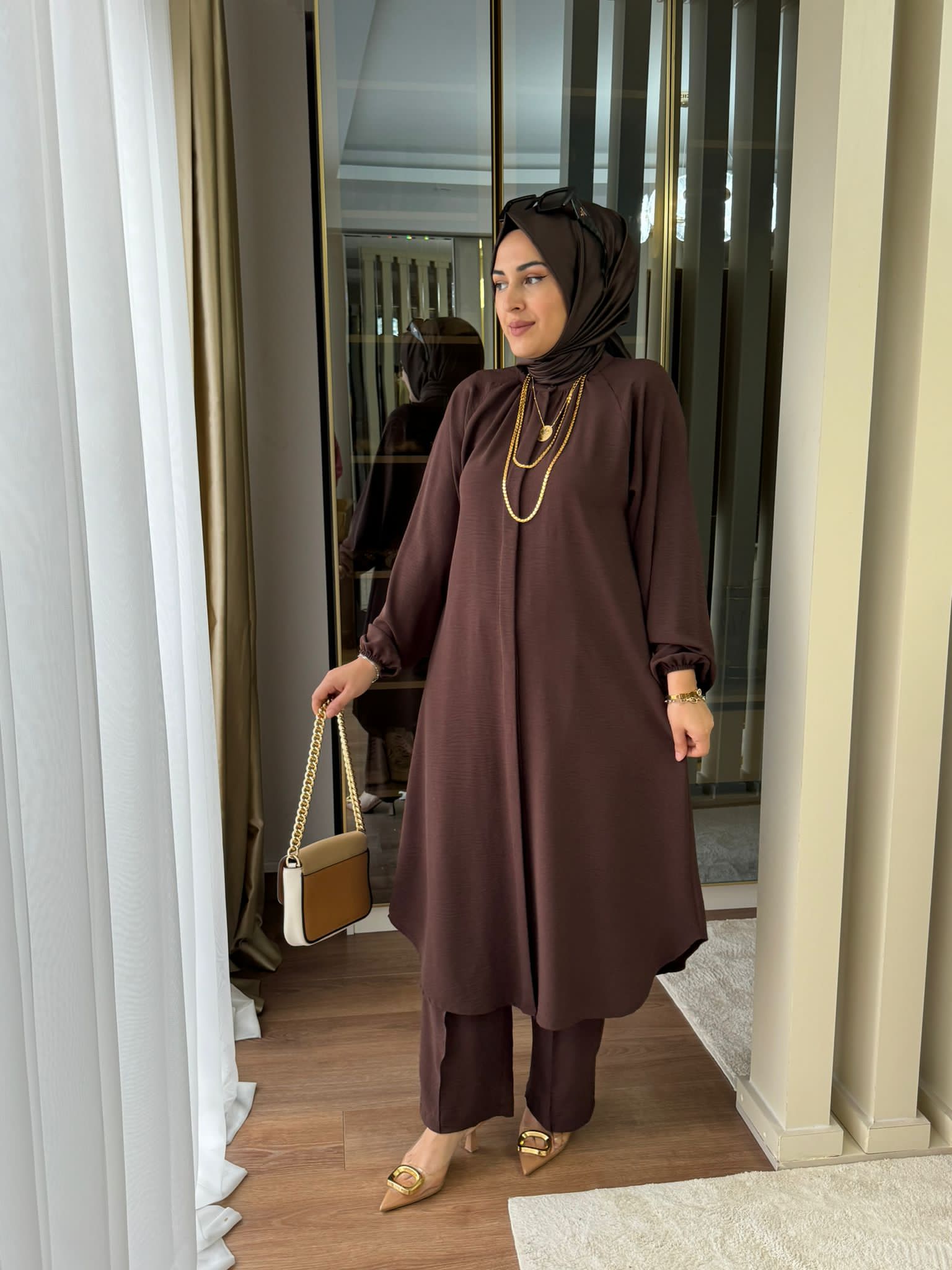 Ayrobin tunik pantolon takım - Görsel 8