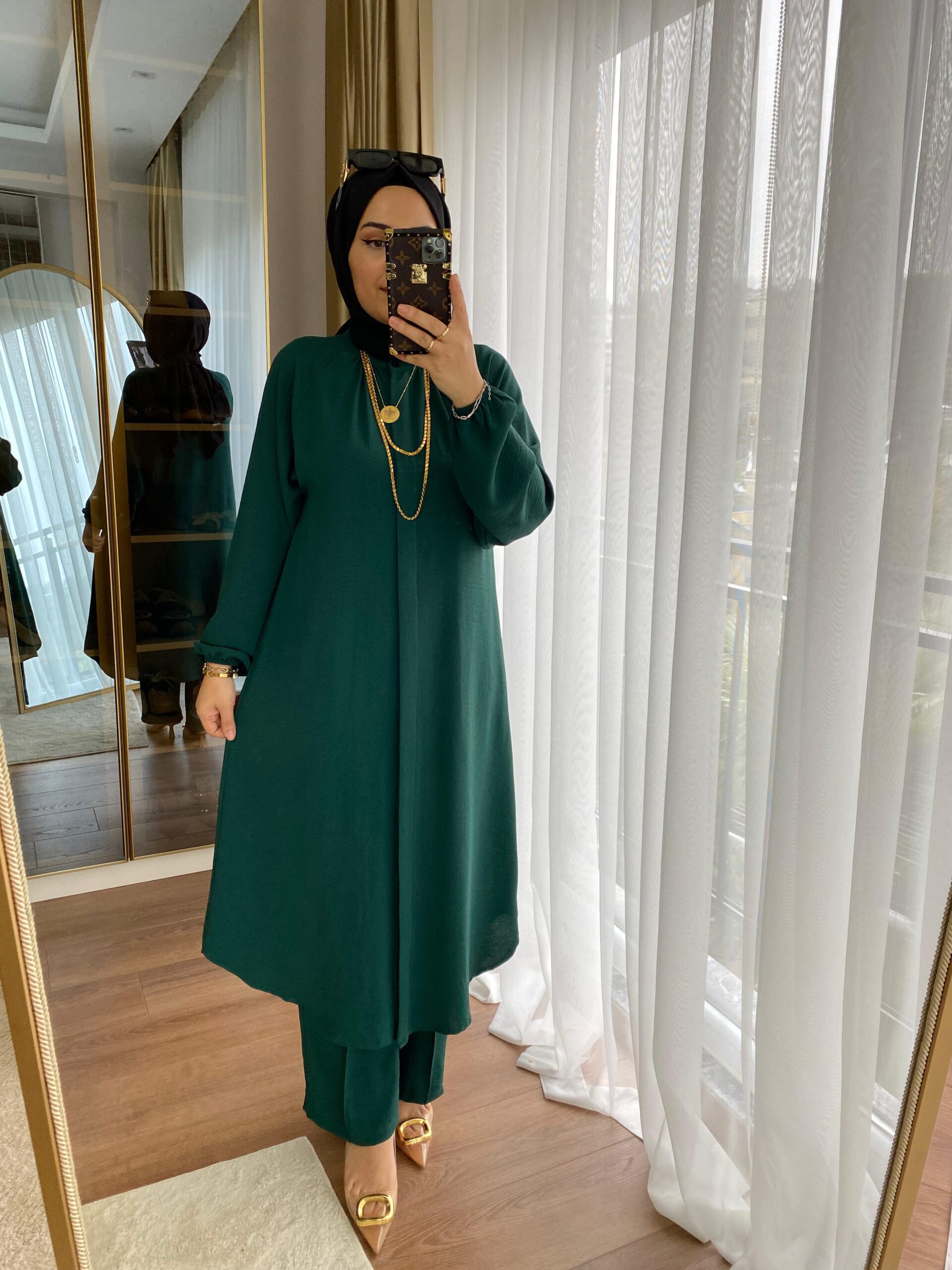 Ayrobin tunik pantolon takım - Görsel 6