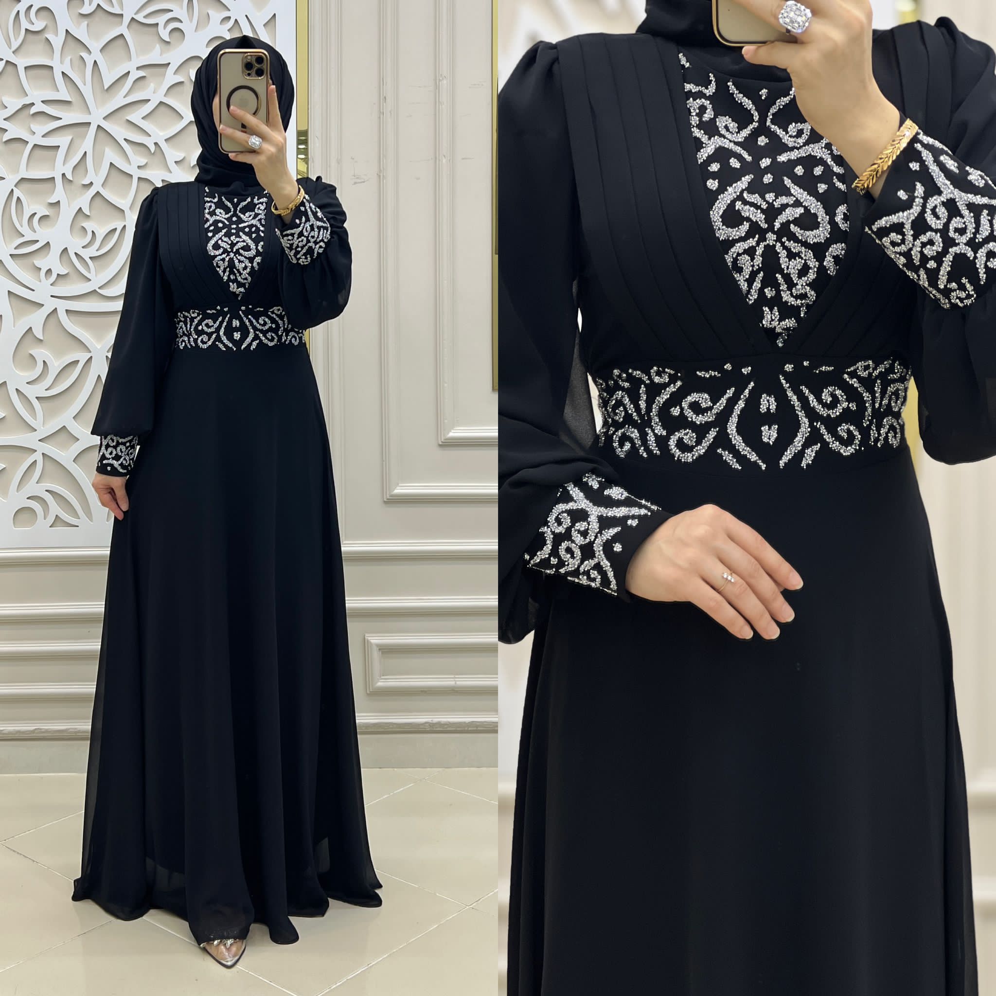 Hürrem abiye şifon kumaş - Görsel 5