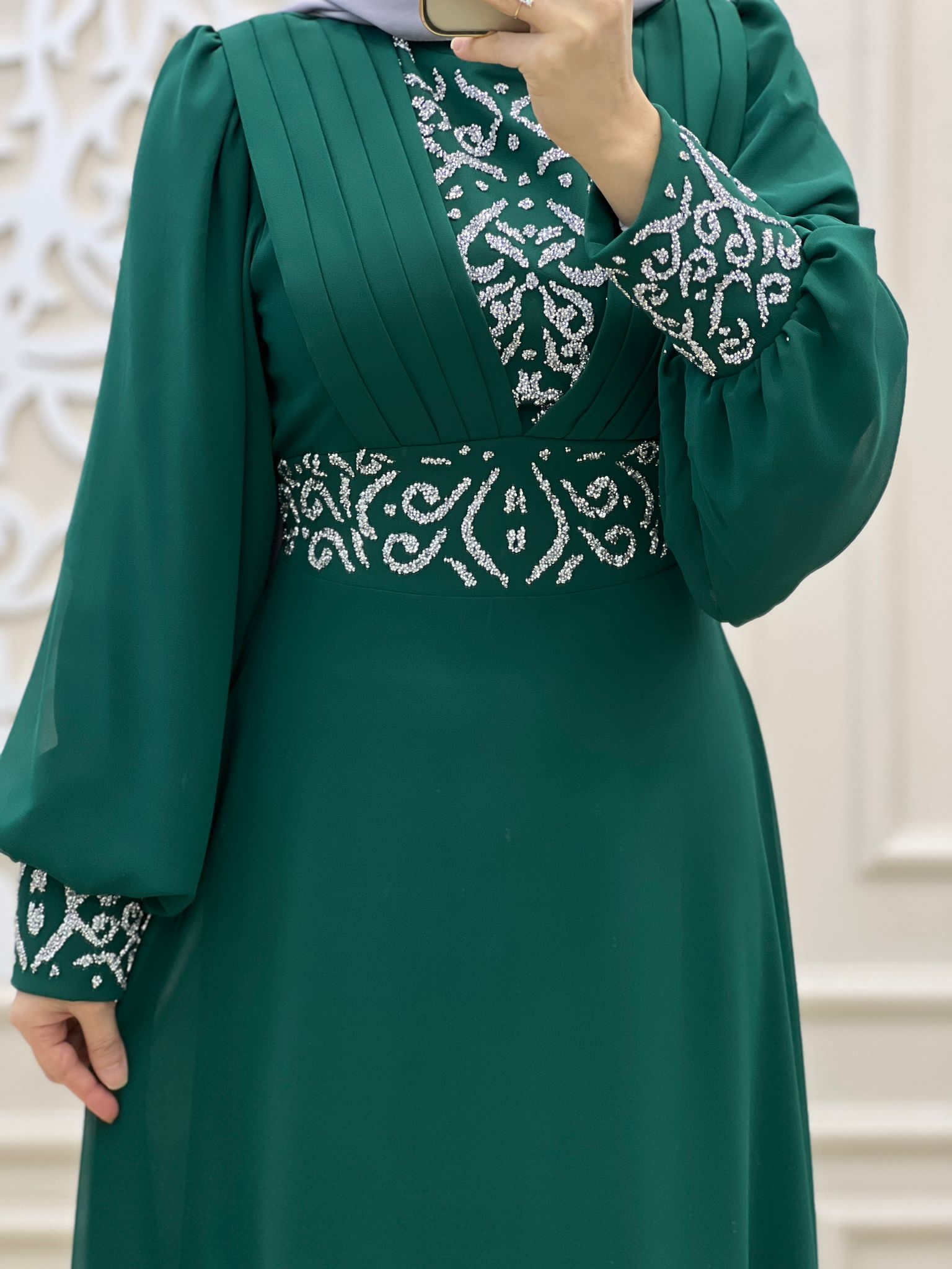 Hürrem abiye şifon kumaş - Görsel 4
