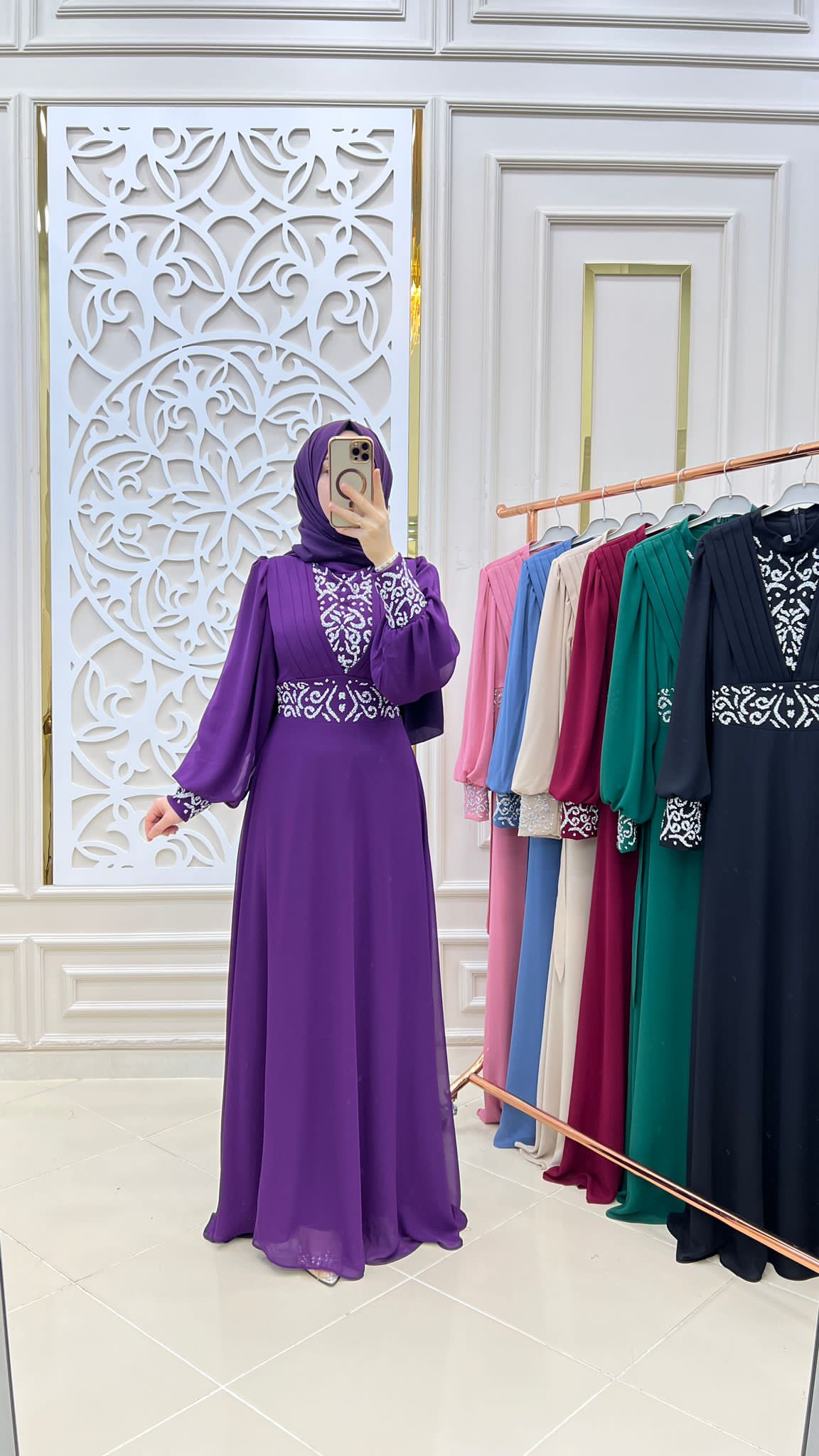 Hürrem abiye şifon kumaş - Görsel 2