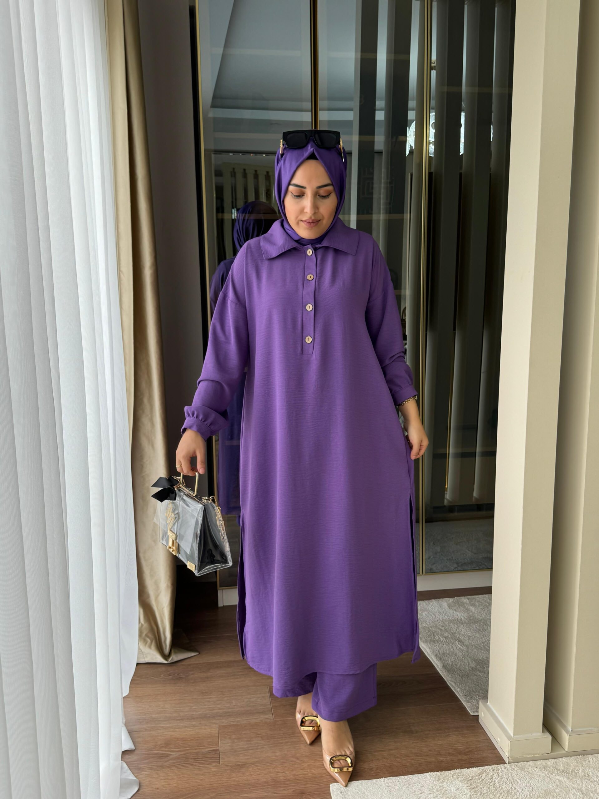Ayrobin tunik pantolon takım - Görsel 9