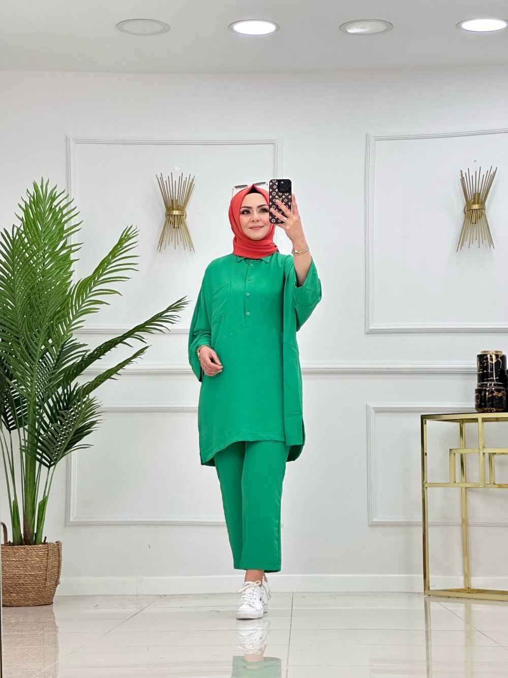 Spor tunik takım ayrobin kumaş