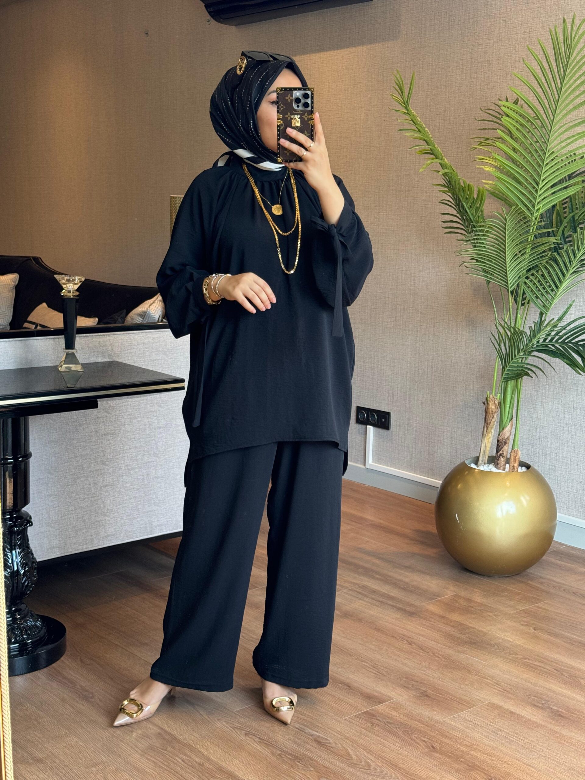 Ayrobin tunik pantolon takım - Görsel 9